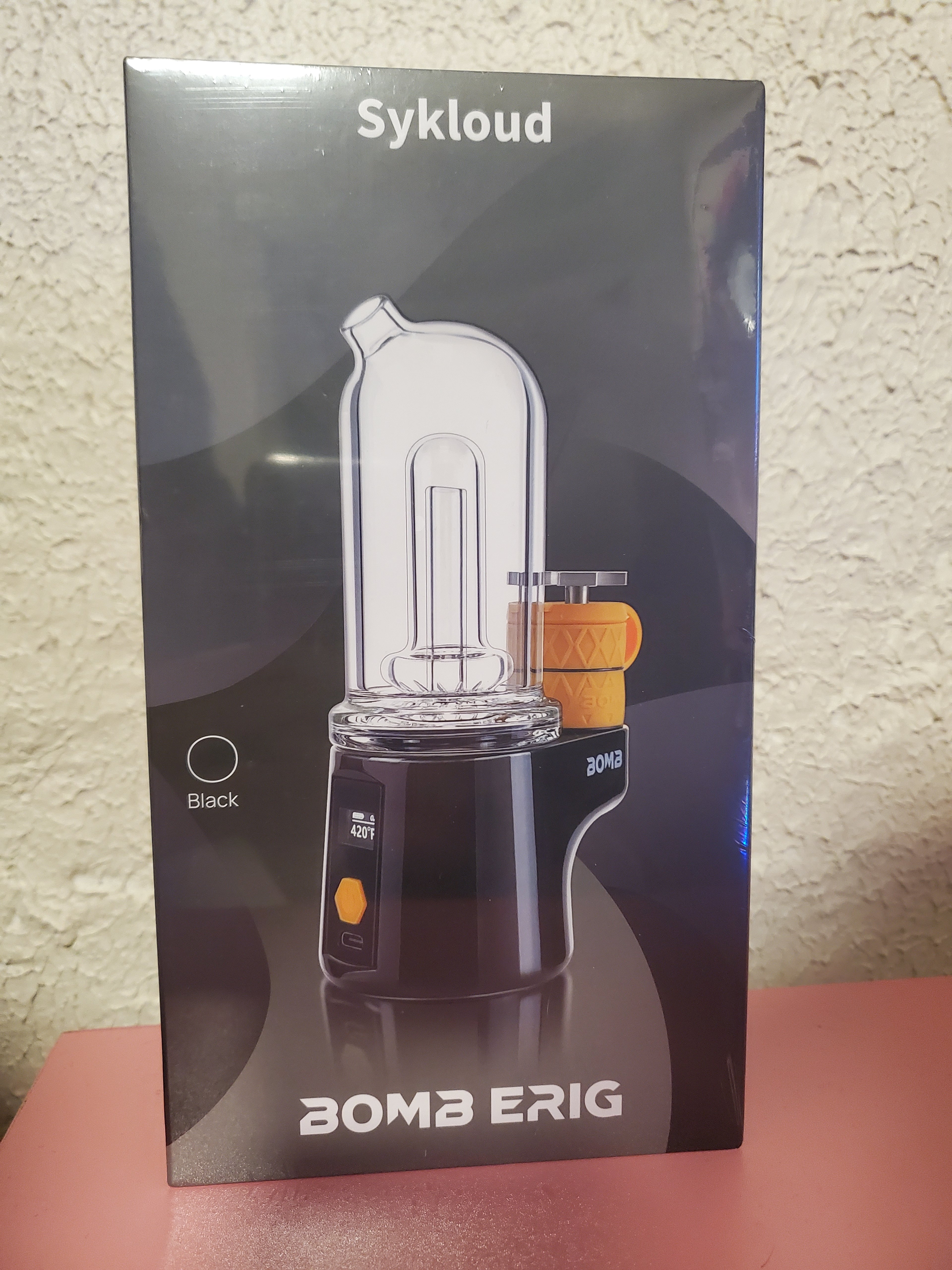 Preview pic of BOMB ERIG Sykloud - Portable Electric Dab Rig - Black