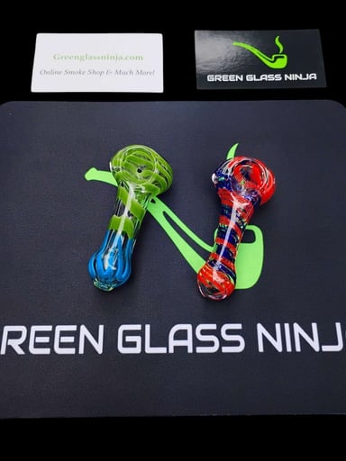 Preview pic of 2 Glass Dry Spoon Set 3.25"