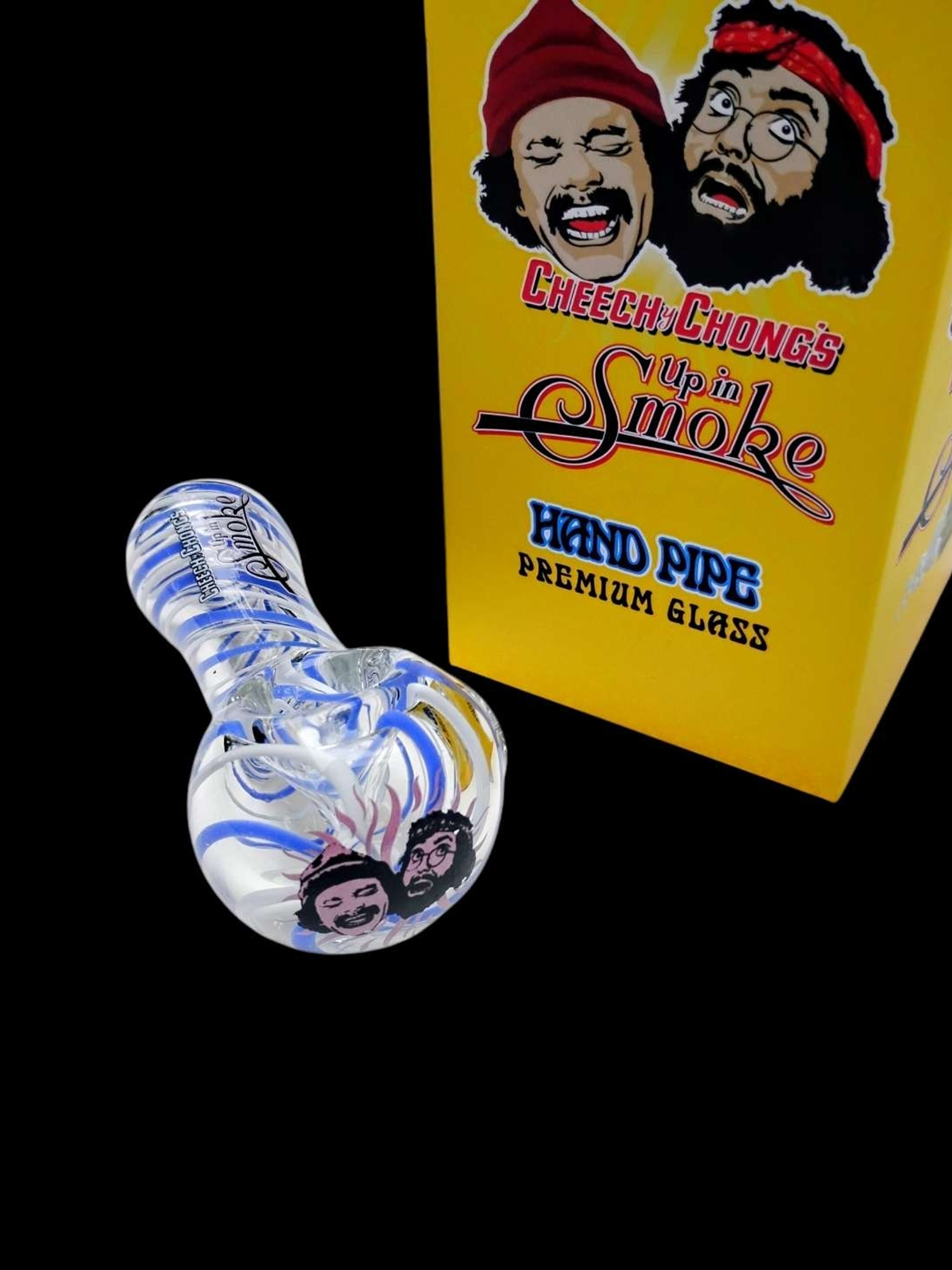 Cheech & Chong Purple Glass Dry Hand Spoon image 0