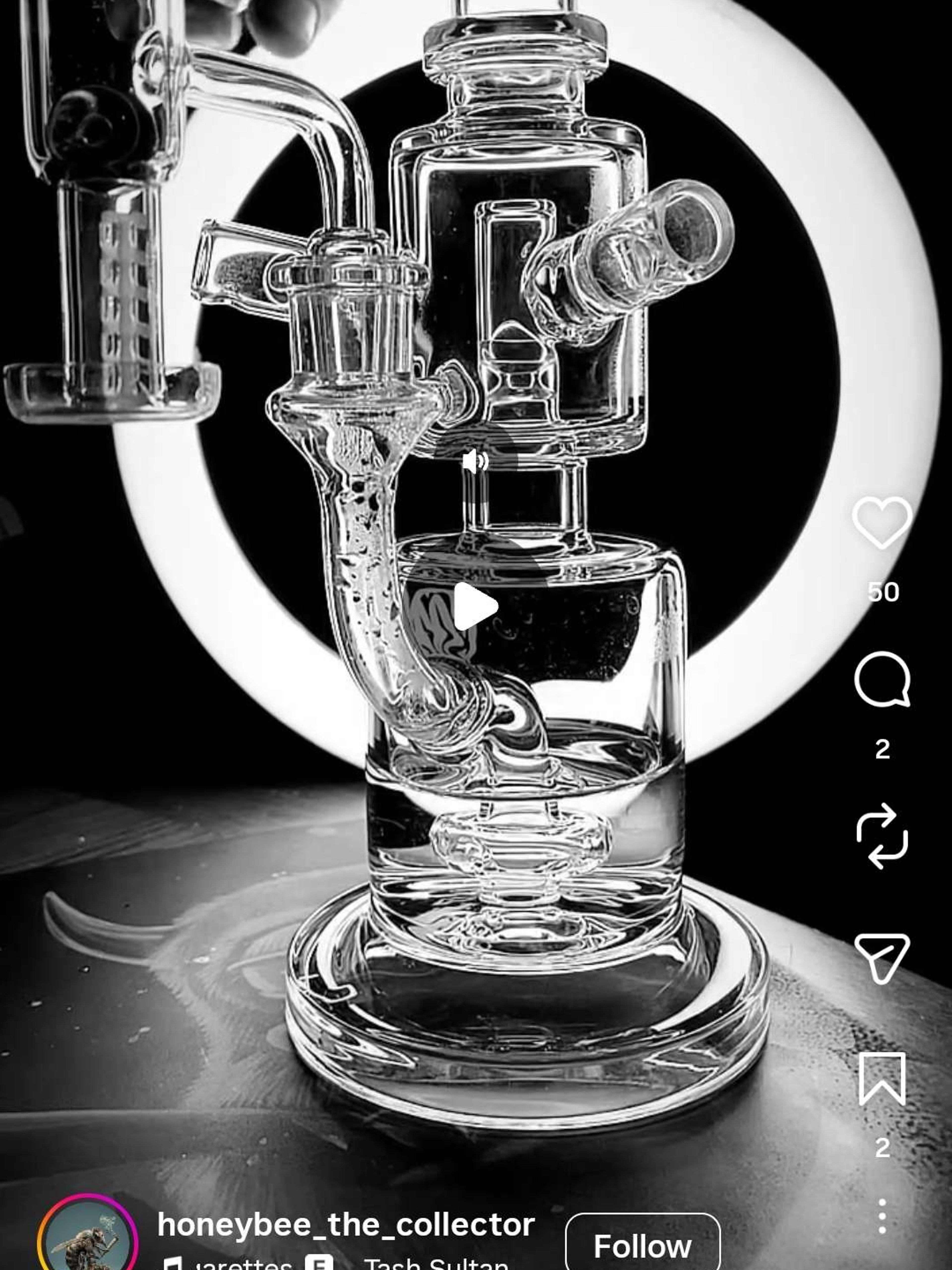 Preview pic of *rare* Monark Iron Lung Dual Valve Dab Rig