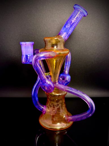 Preview pic of UV & CFL Triple Donut Uptake Recycler Wolfe Glass (TRADES & OFFERS WELCOME)