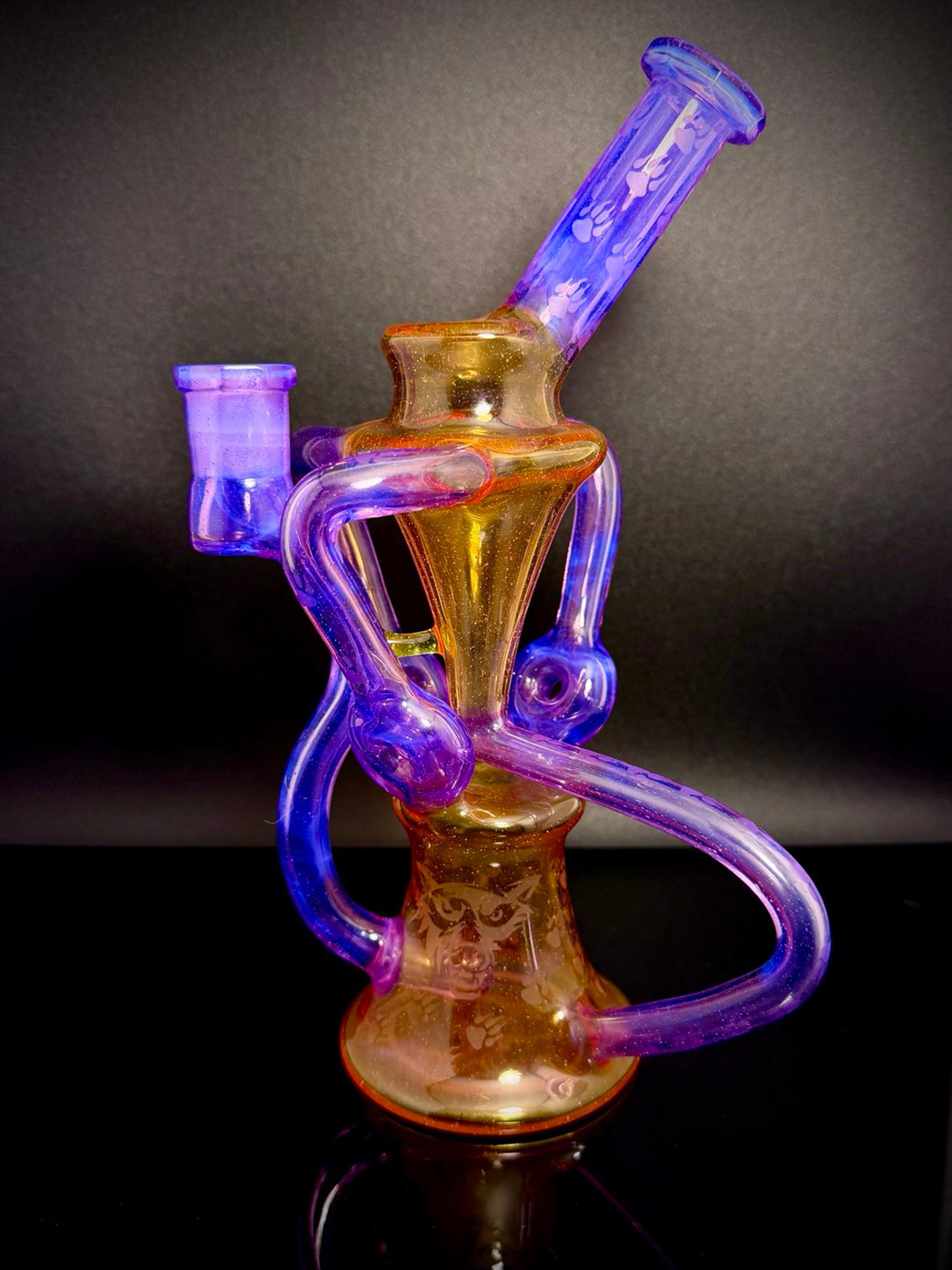 Preview pic of UV & CFL Triple Donut Uptake Recycler Wolfe Glass (TRADES & OFFERS WELCOME)