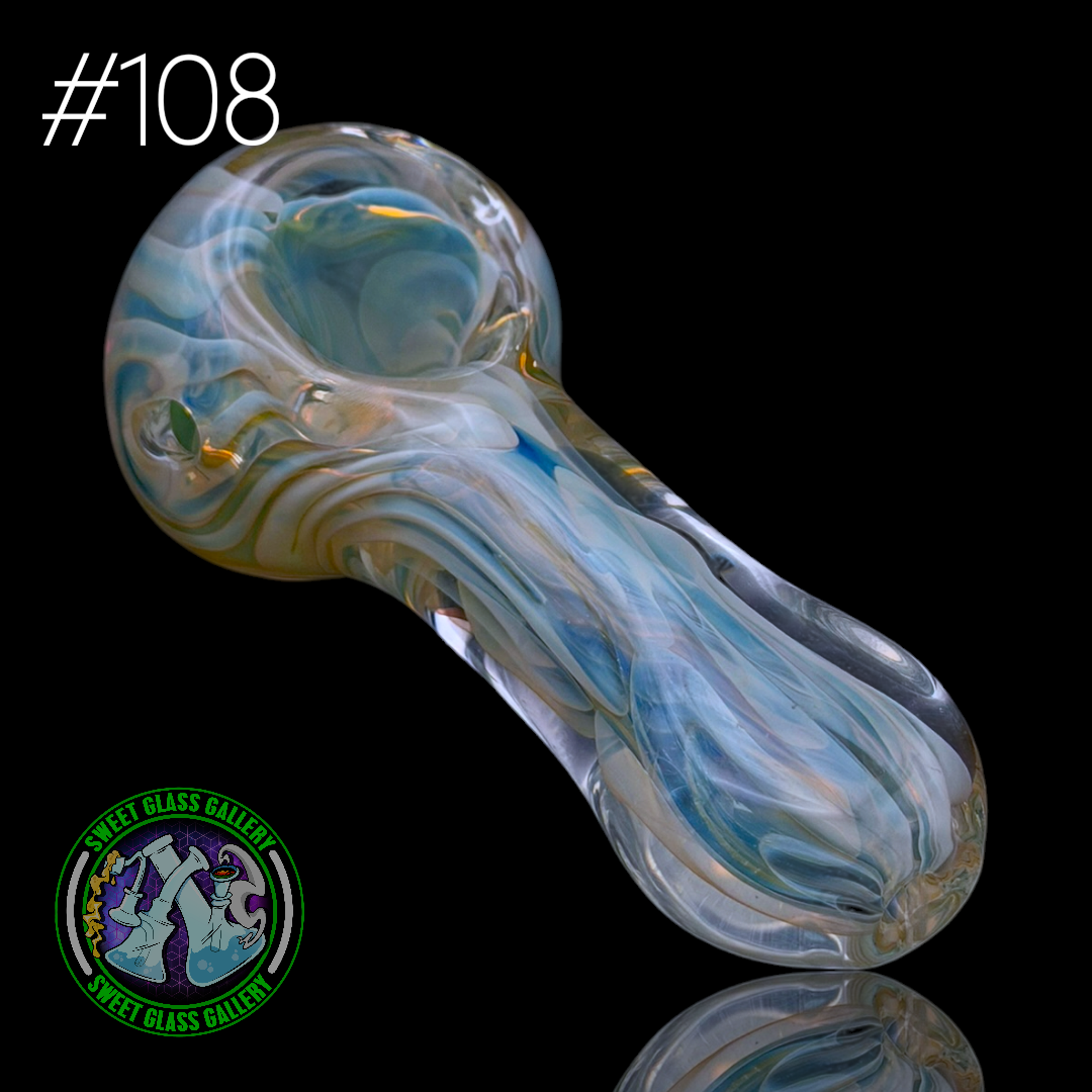 Preview pic of Daniel's Glass Art - Dry Pipe #108