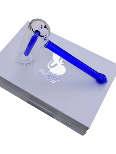 Preview pic of Sloppy Hippo Basic Glass Bubbler 5" &  Hard-shell Case