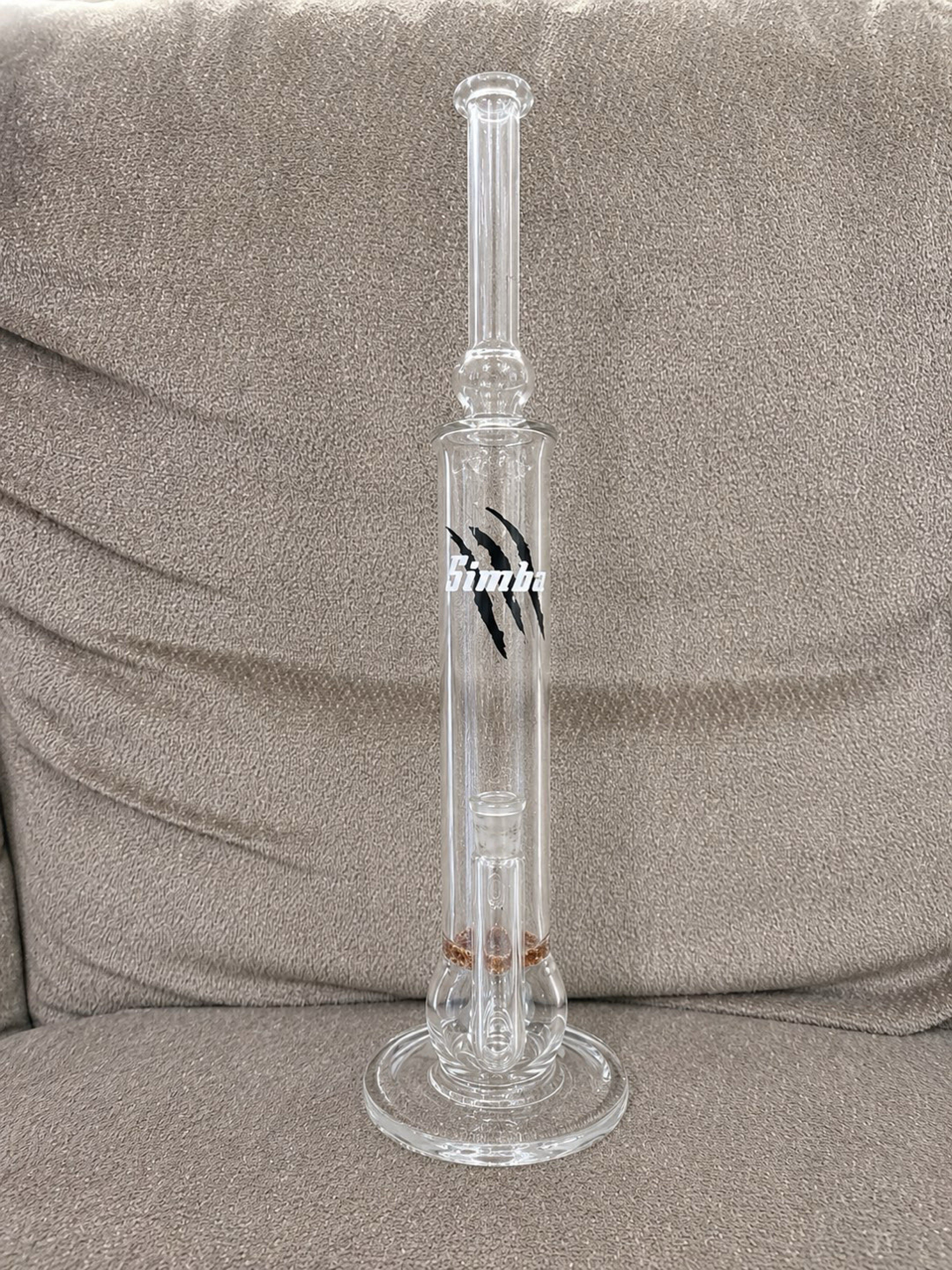 Simba 18” fritted disc perc bong + ash catcher image 0