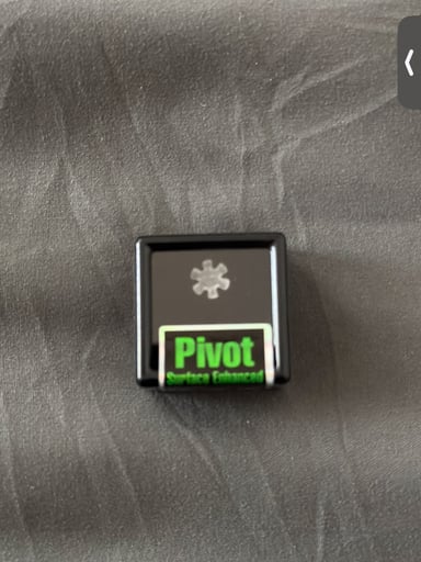 Preview pic of Highly EducatedXBlackMarketGlass Quartz Pivot Flake! Surface Enhanced! Puffco Pivot! Trusted Seller! Same Day Shipping