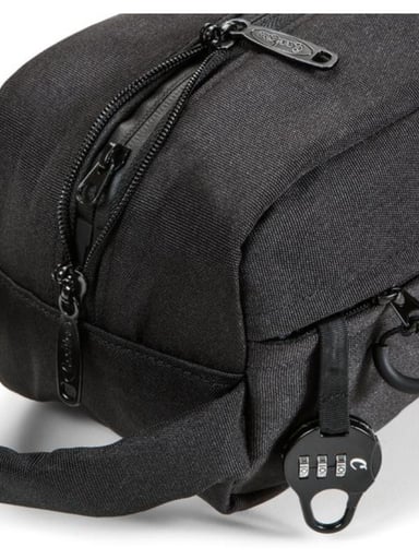 Preview pic of Cookies Smell Proof Head Stash Bag – Unisex Toiletry Bag with Lock - Black