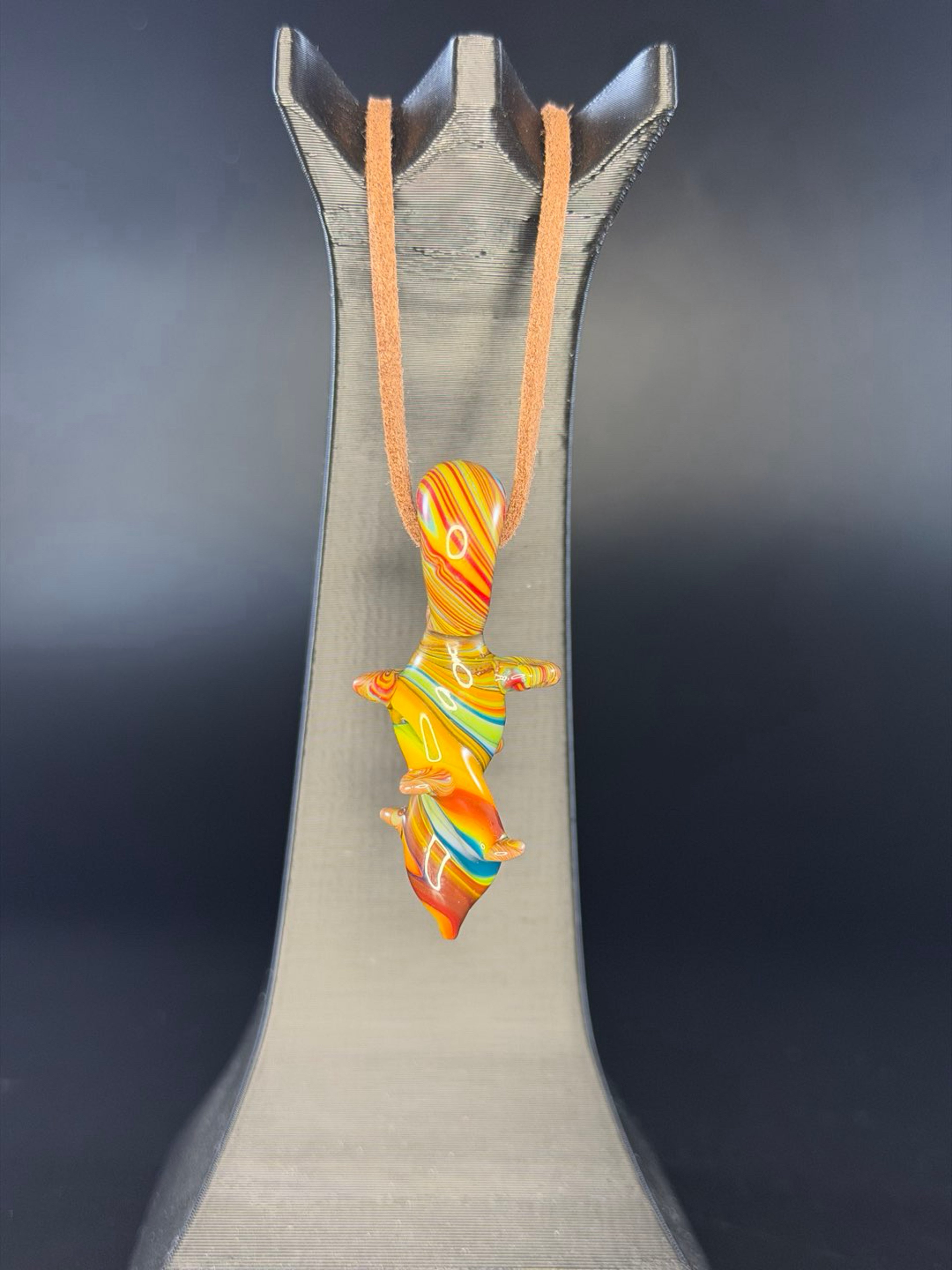 Fordite Twisty with Spores Pendant image 0