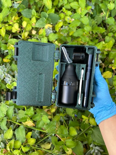 Preview pic of Metallic dark green Puffco proxy core travel case ‼️
