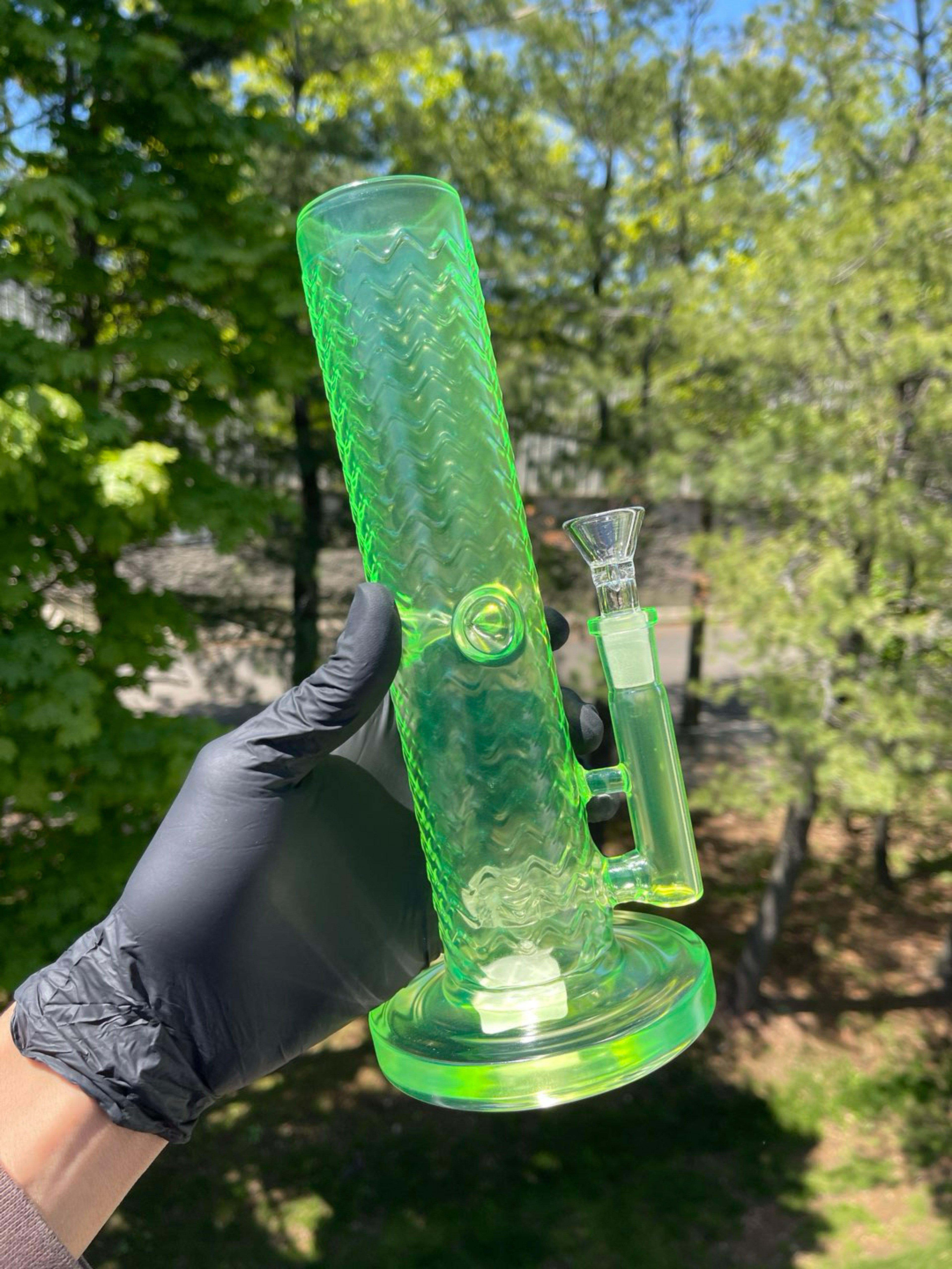 10” Neon Green Straight Shooter image 0
