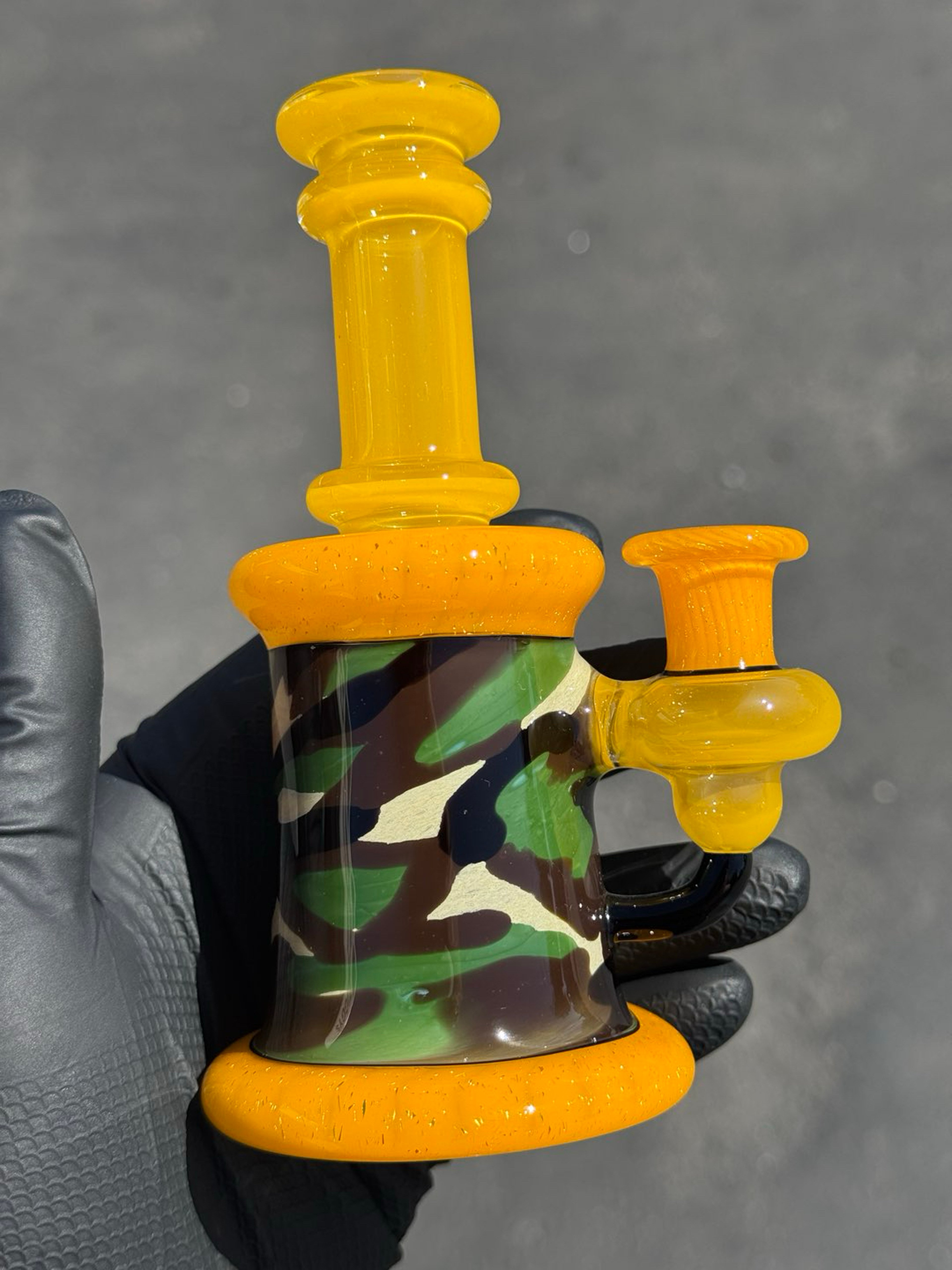 Preview pic of Camo Tech tube available! Collab from Codywadeglass x Stellar Glass💪