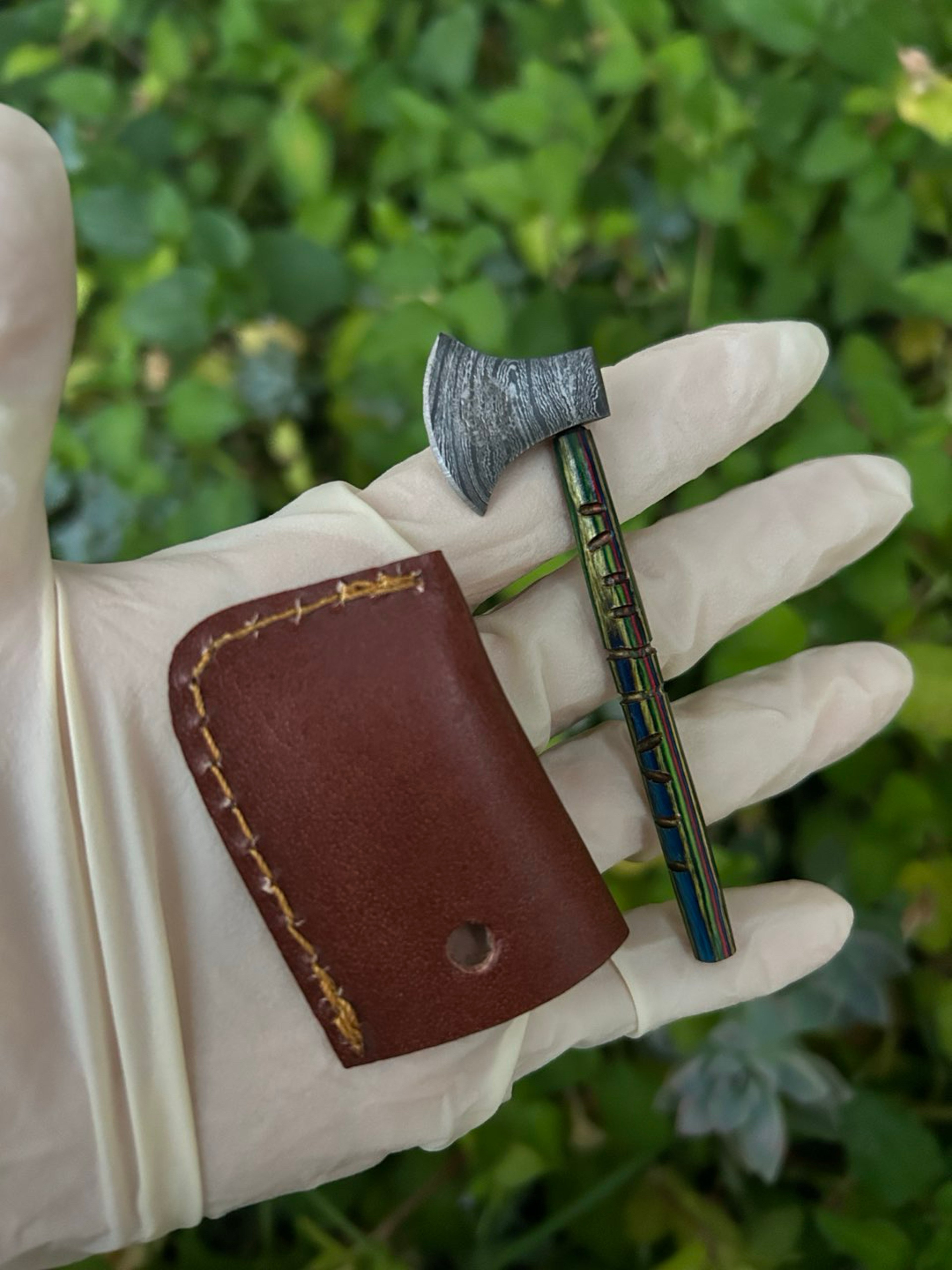 Damascus mini axe dab tool‼️ image 0