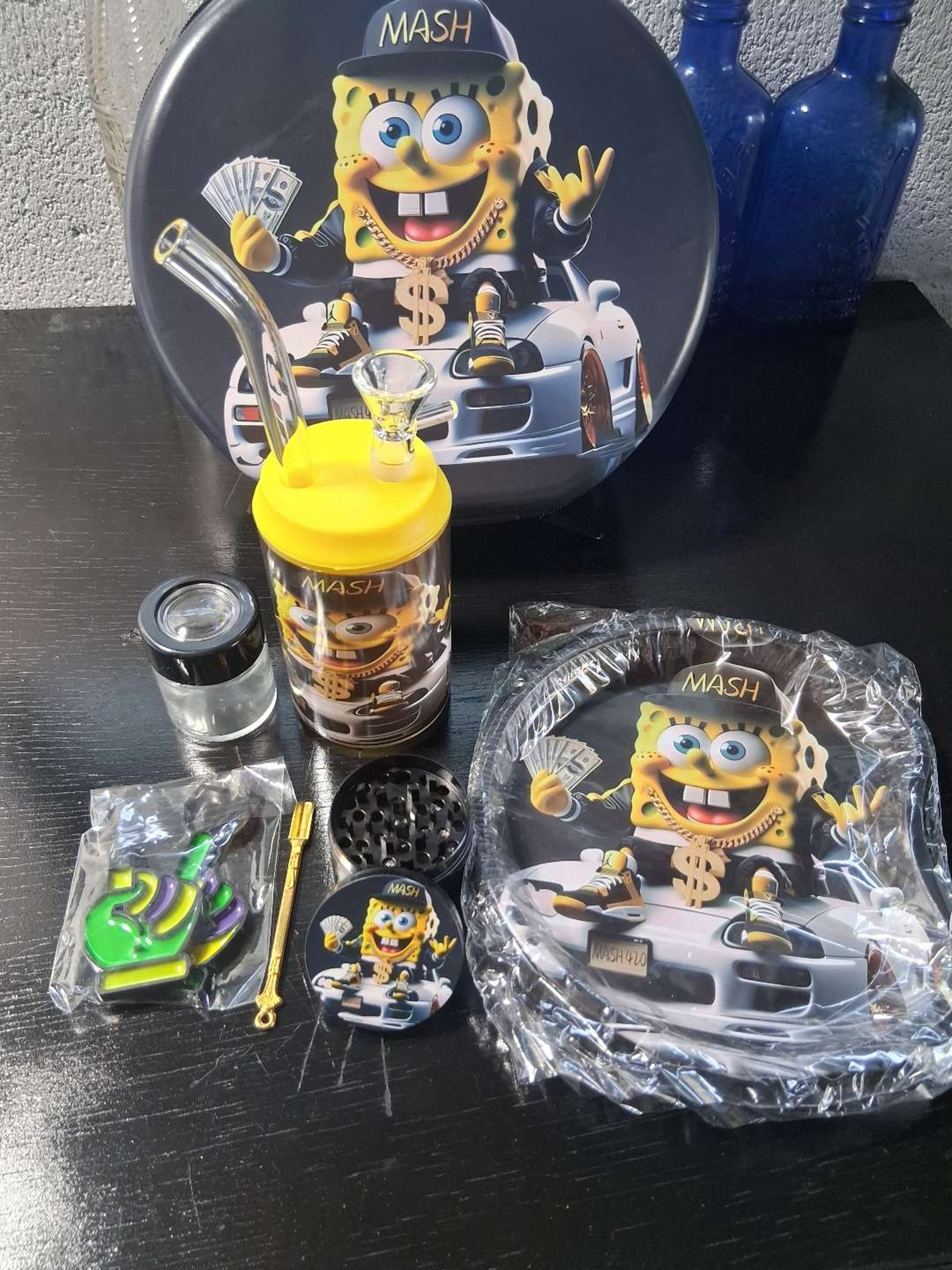 SpongeBob glass bubbler kit image 0