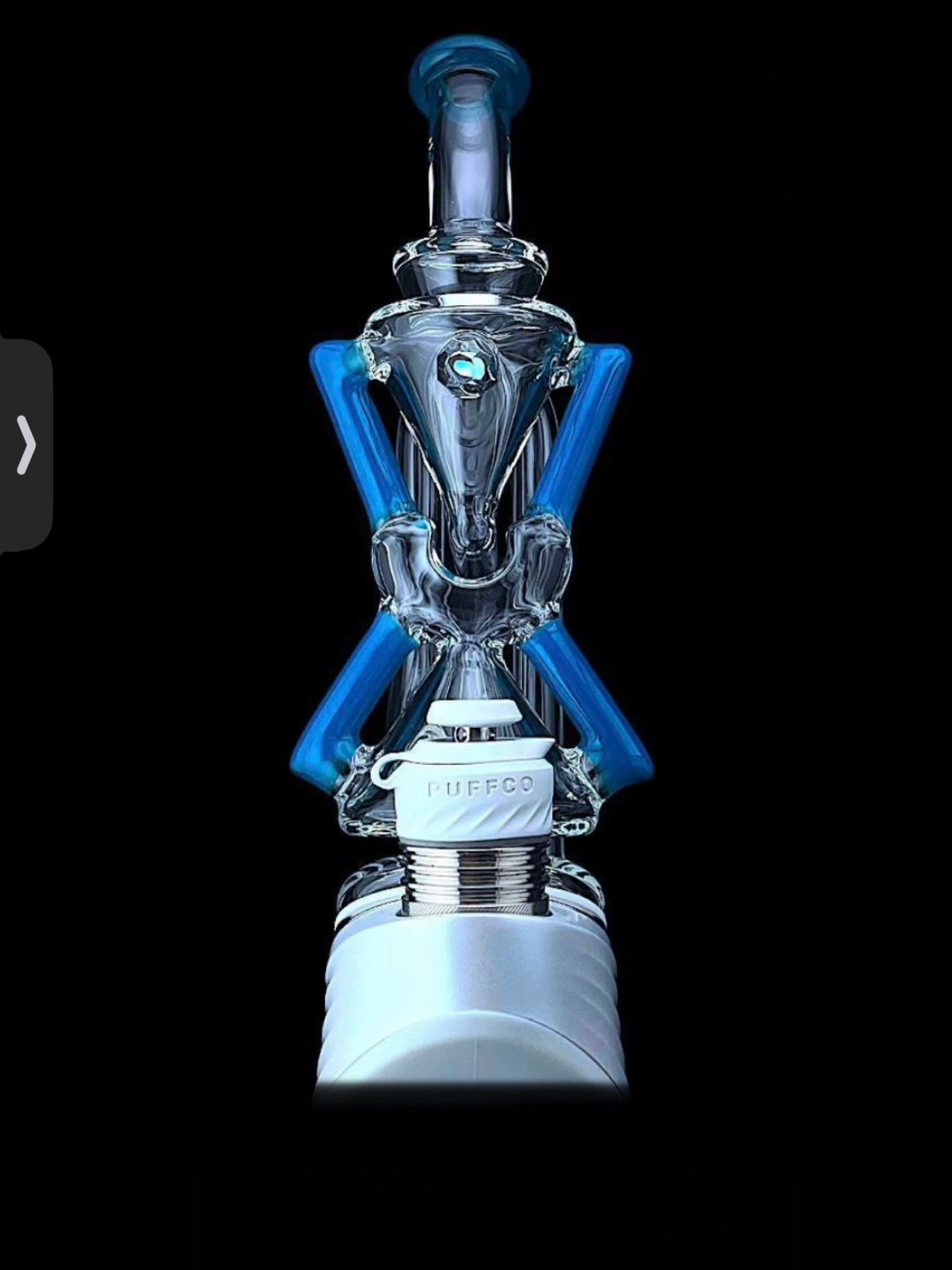 Preview pic of Iridescent X Ion Glass Superior Eco XCR Puffco Attachment! Quality! She Dumps! Trusted Seller! Same Day Shipping!