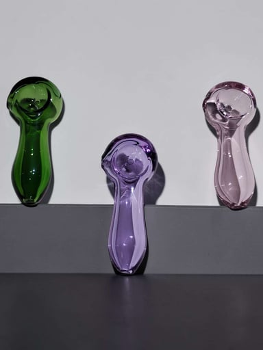 Preview pic of 3 Dry Spoon 3" Combo Pink Purple & Green