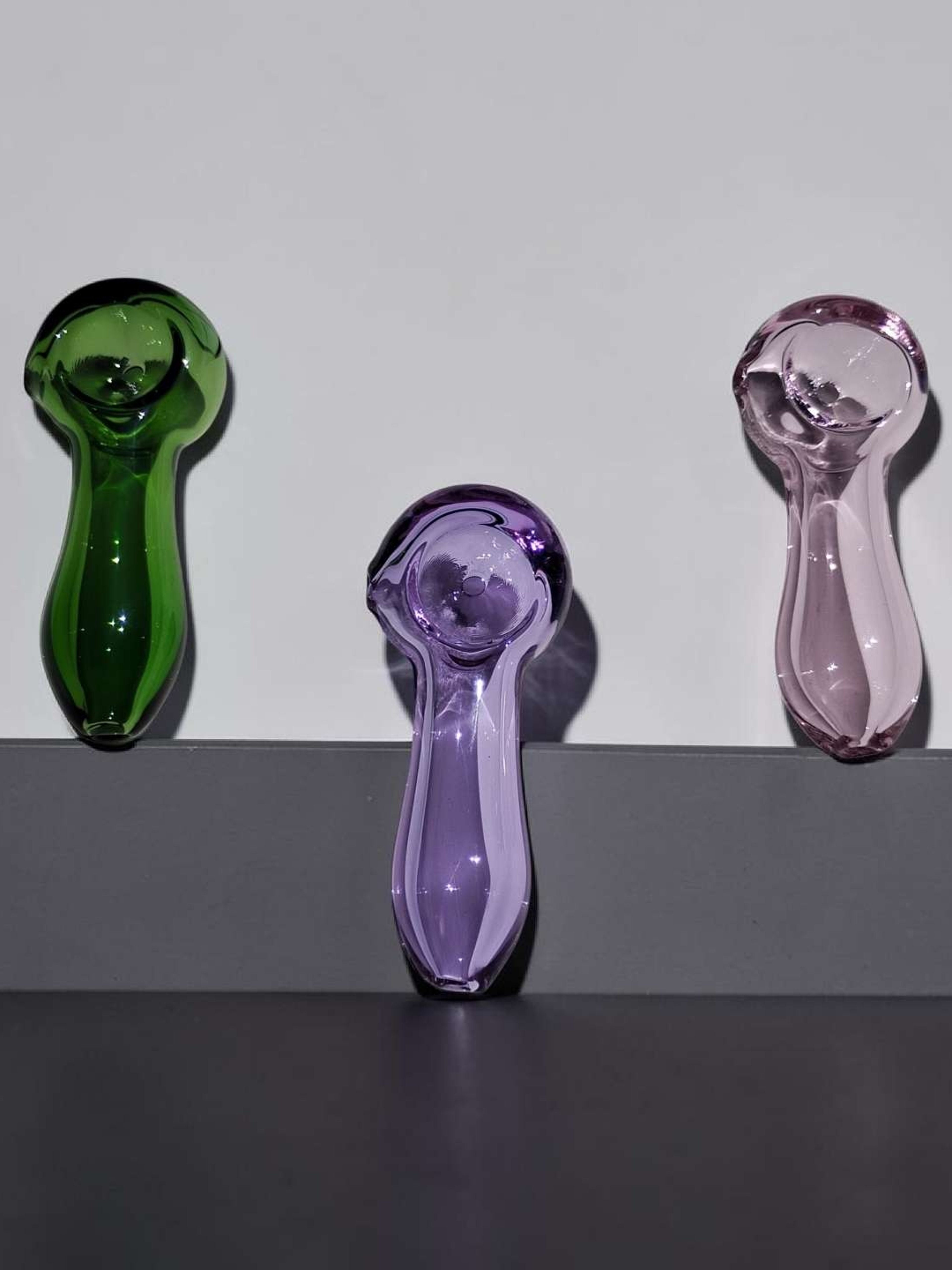 3 Dry Spoon 3" Combo Pink Purple & Green image 0
