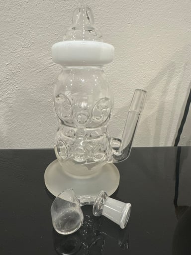 Preview pic of Hi Tech Glass Swiss Cheese Bottle