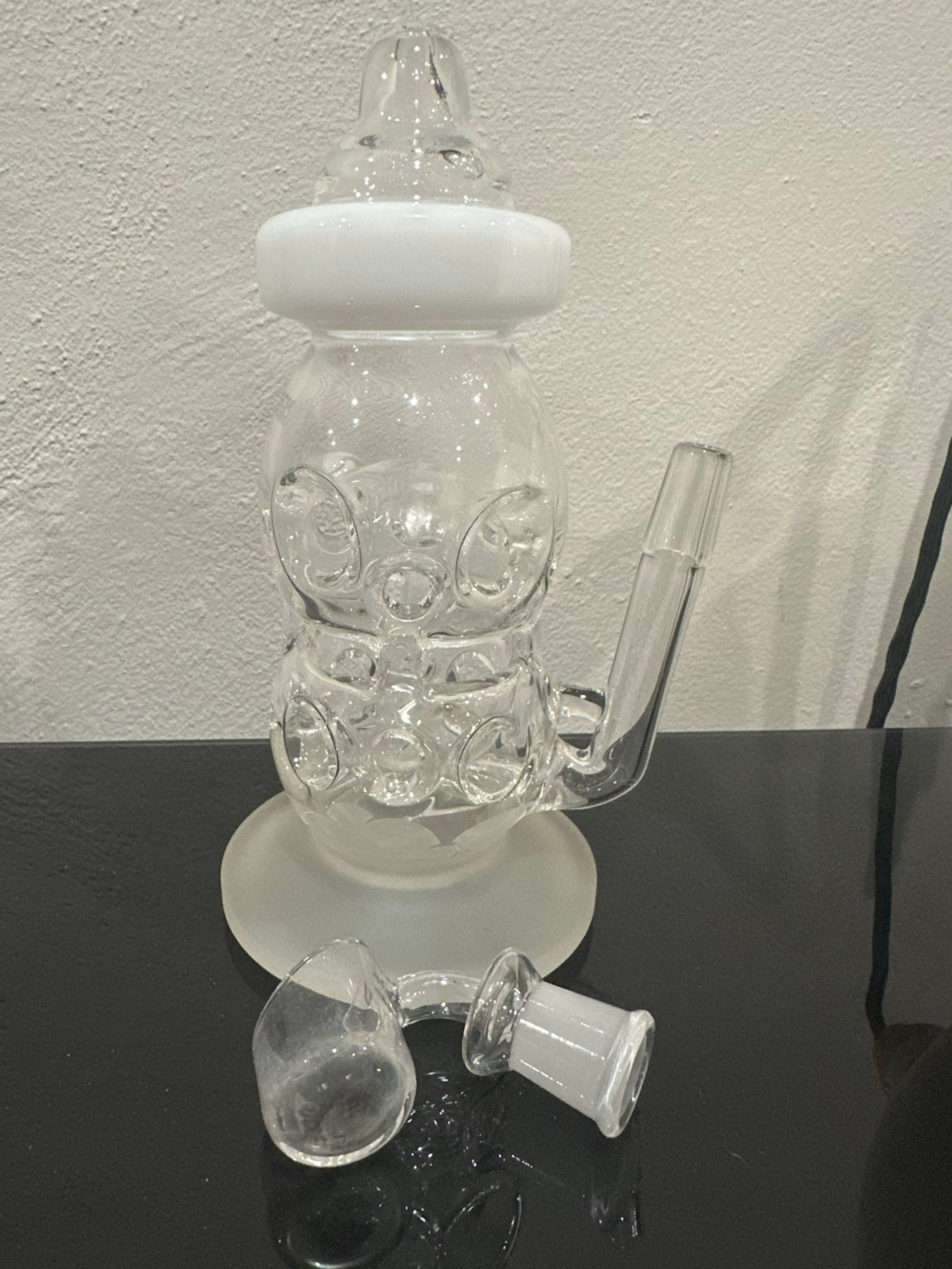 Preview pic of Hi Tech Glass Swiss Cheese Bottle