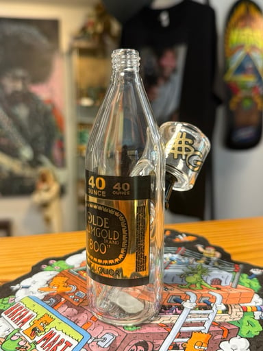 Preview pic of Slumgold Ole English 40oz bottle rig