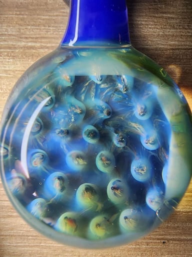 Preview pic of 1.4 inch Glass Ocean Baby Pendant