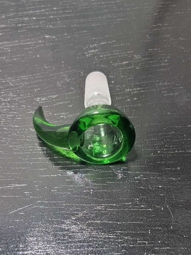 Preview pic of 14 mm clear green claw bowl