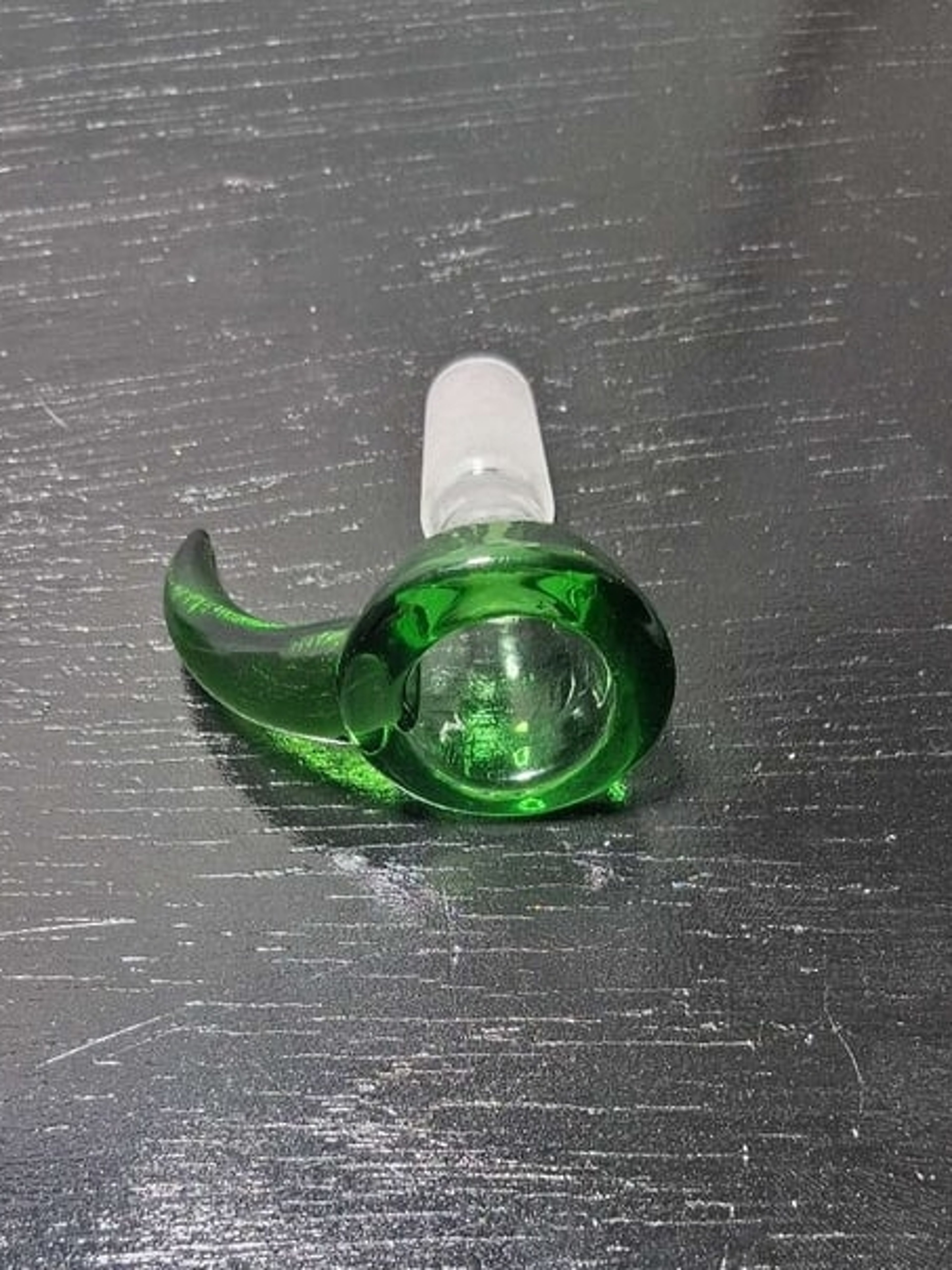Preview pic of 14 mm clear green claw bowl
