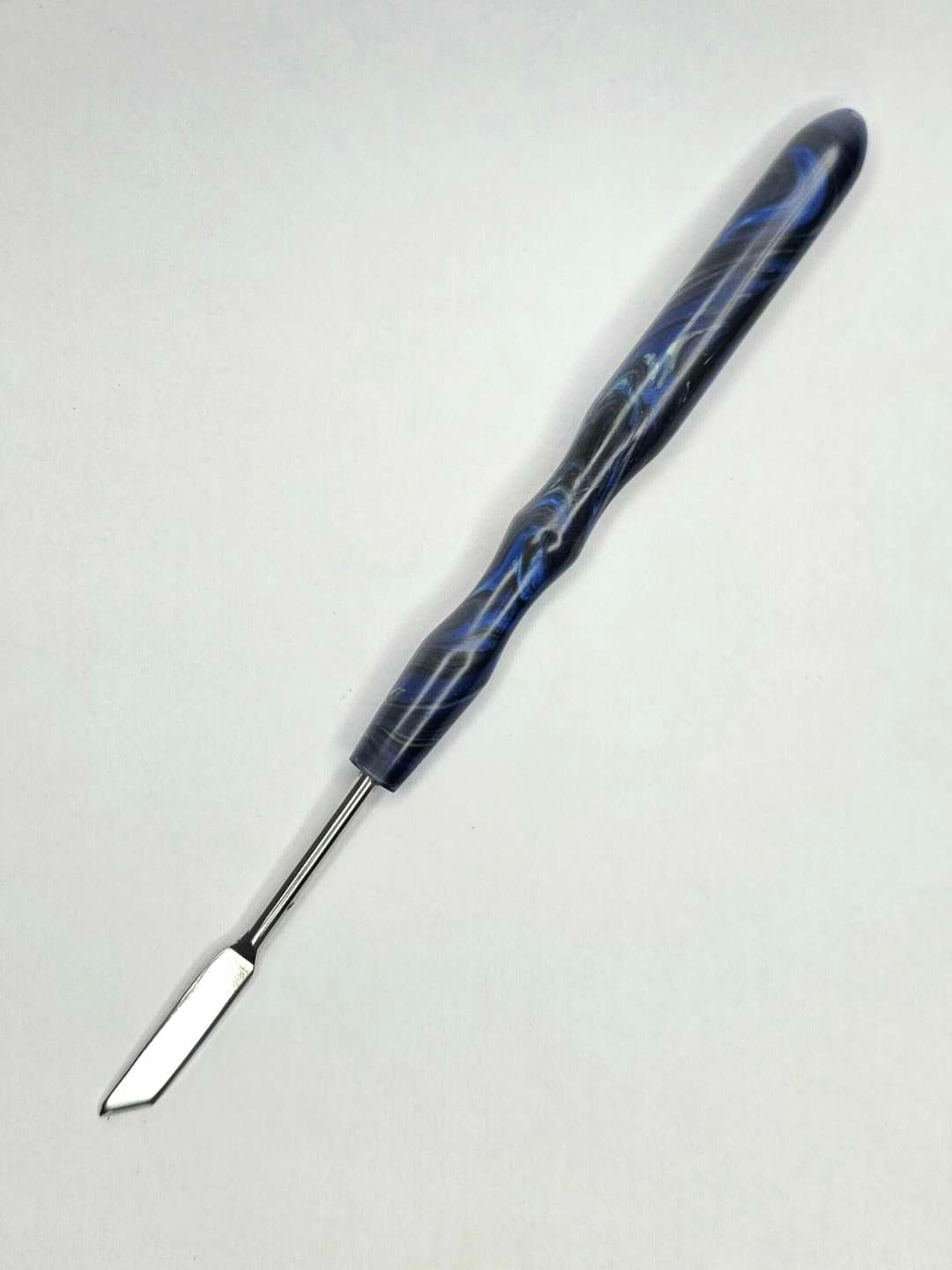 Preview pic of Night Stryker – Handmade Recycled HDPE Dab Tool | Stainless Steel Spear Tip | by The Mellow Box