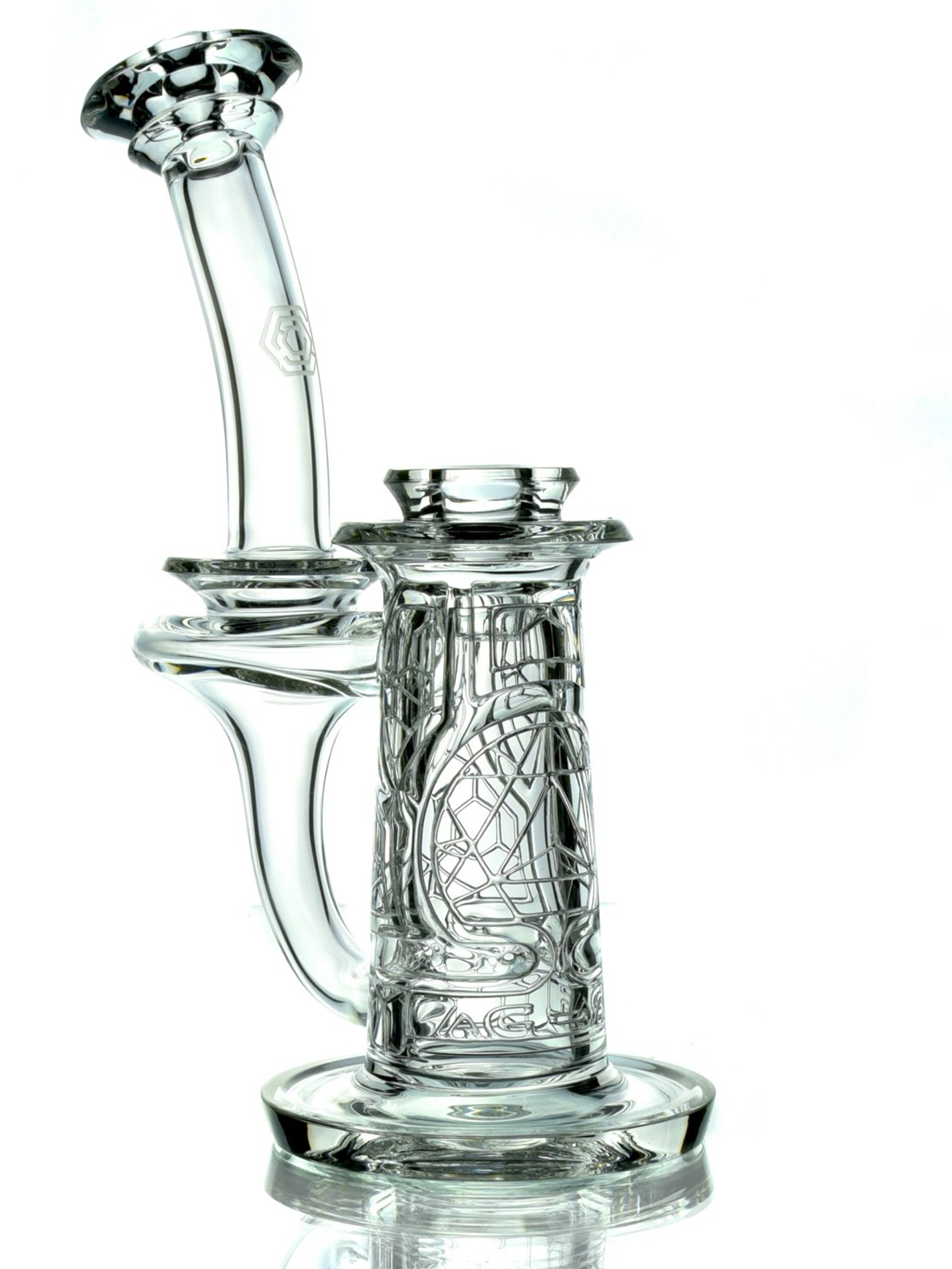 Avant Garde - F2 Mini Sacred Geometry Double-Wall Channel Recycler #3 - 14mm Female image 0