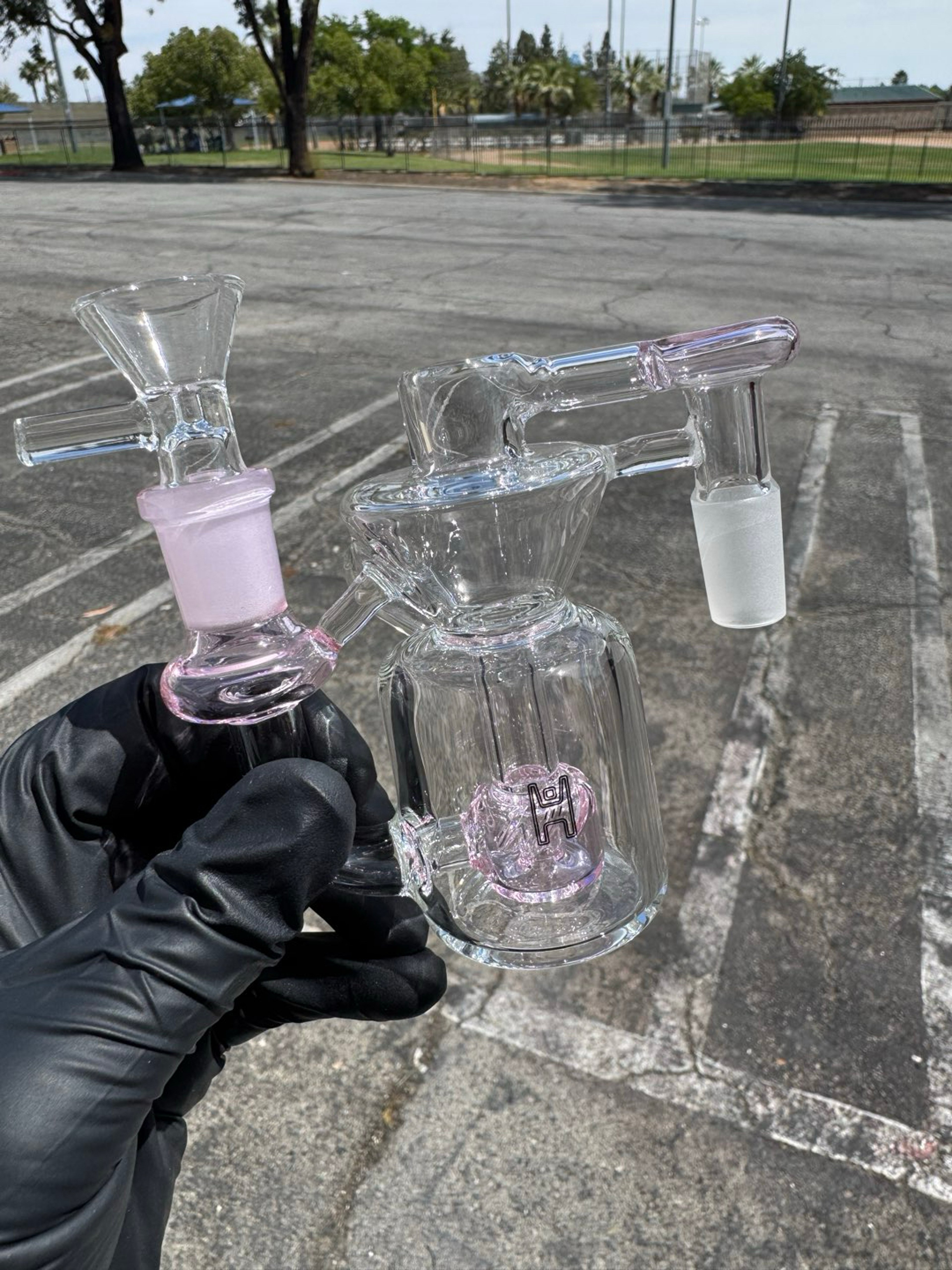 Preview pic of Human Grade ash catcher 14mm 90 DEG pink