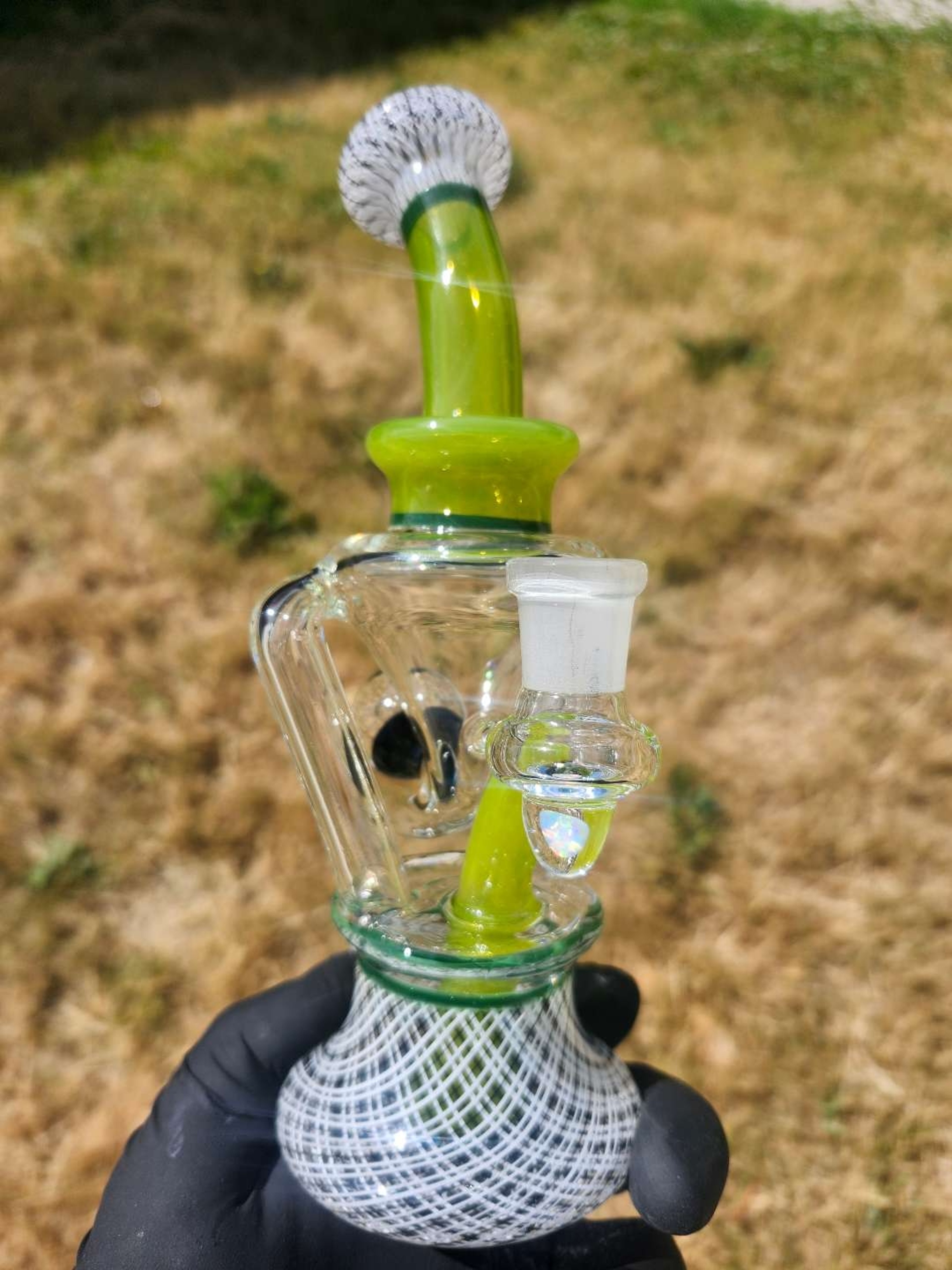 DAVEMAN GLASS DUAL UPTAKE FLOATING RECYCLER image 0