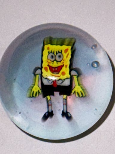 Preview pic of Keys Glass SpongeBob Marble