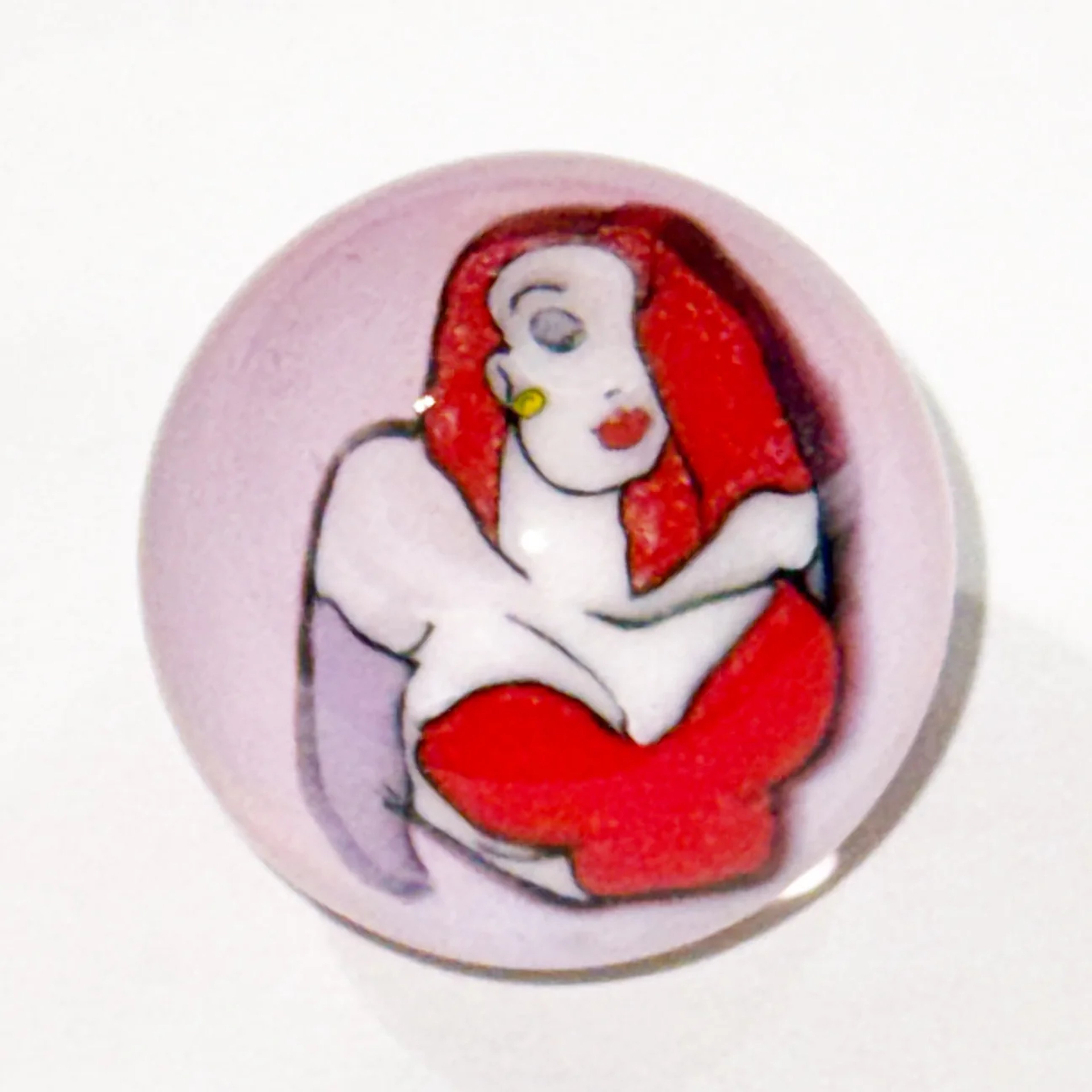 Keys Glass Jessica Rabbit Marble image 0