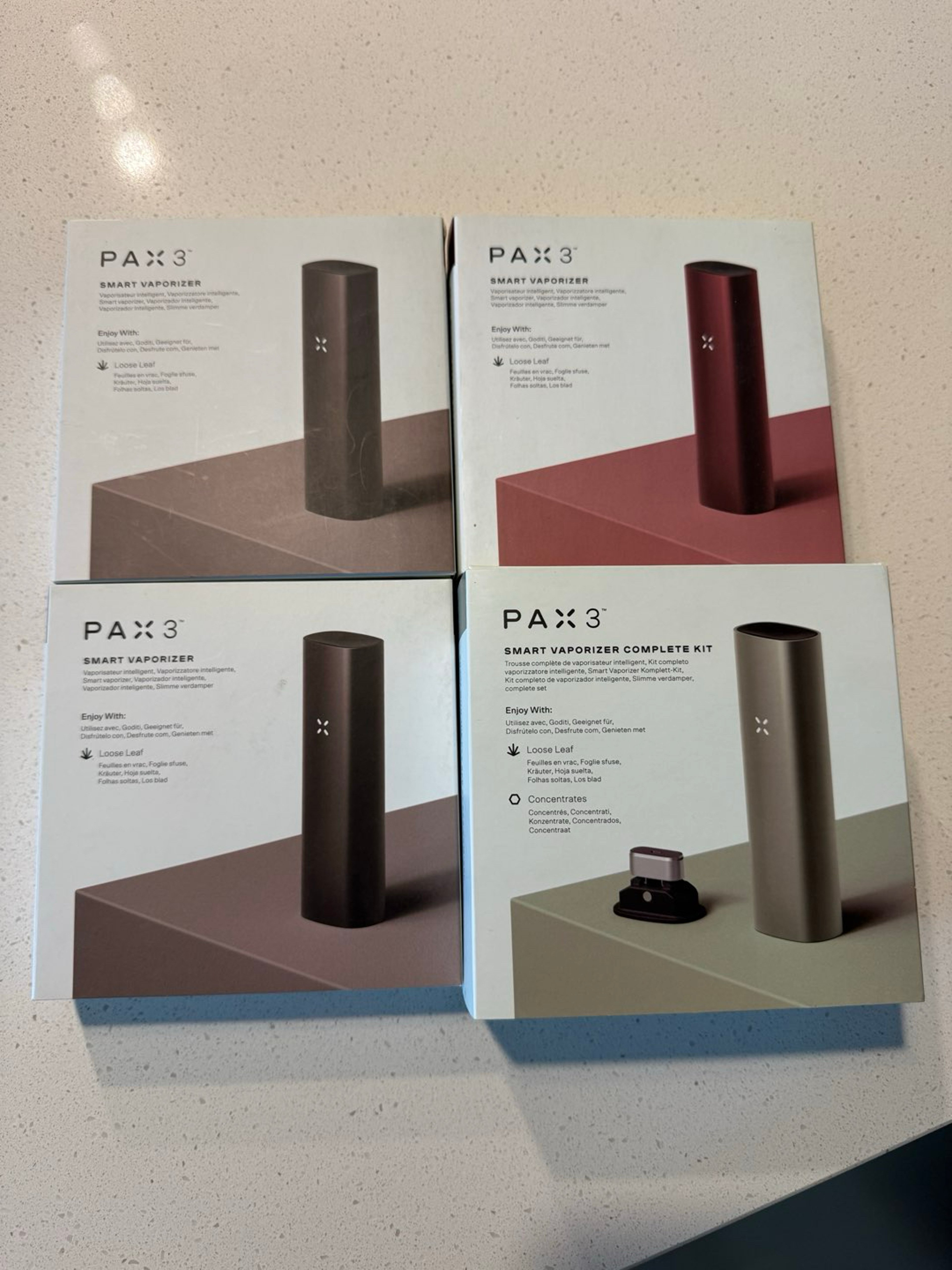 Preview pic of Four PAX 3 Units