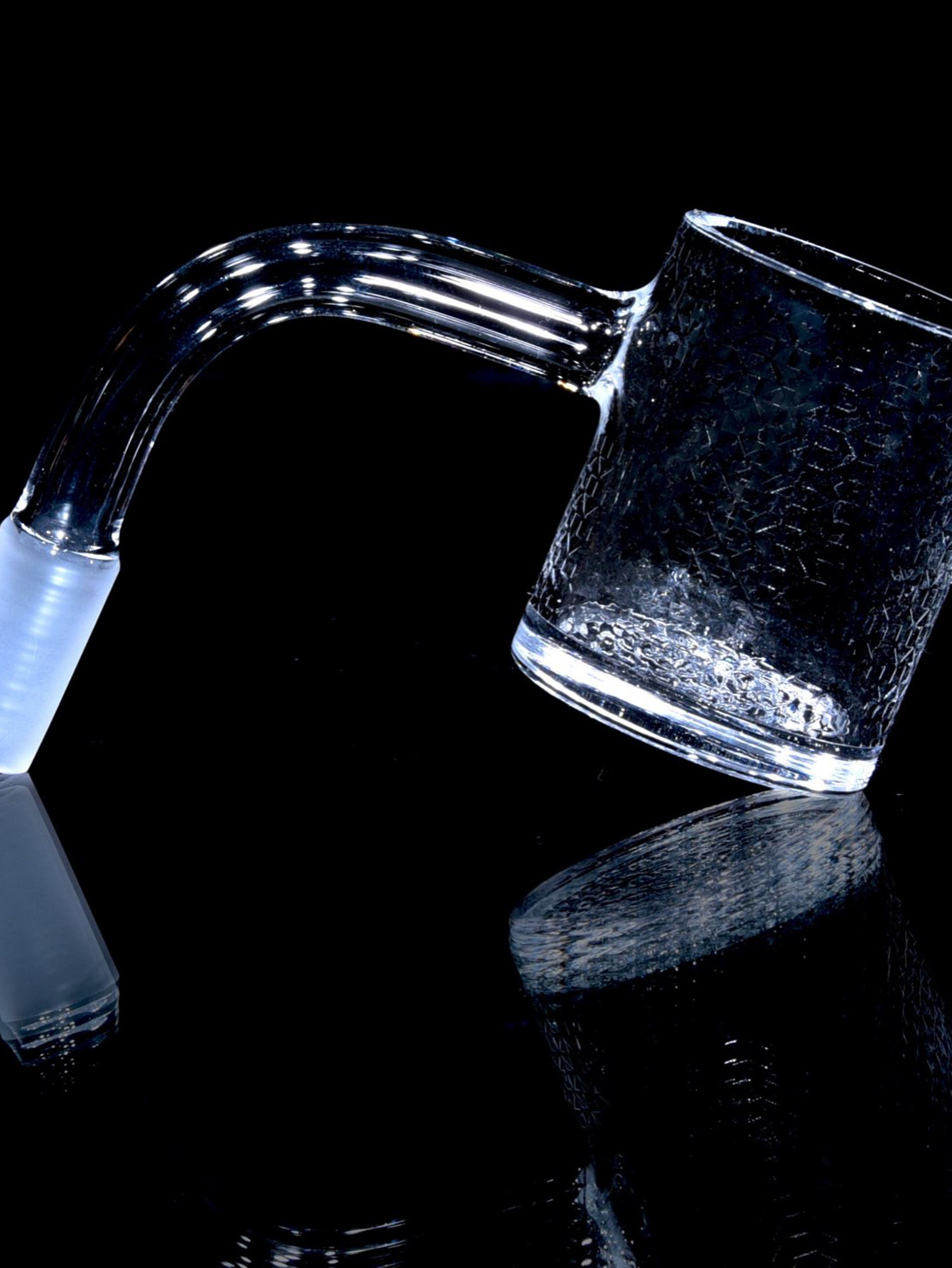 Black Market Glass - Full LSD 30mm XL Bucket Beveled Flat-top Banger w/ 6mm thick base - 10mm/90° Joint image 0