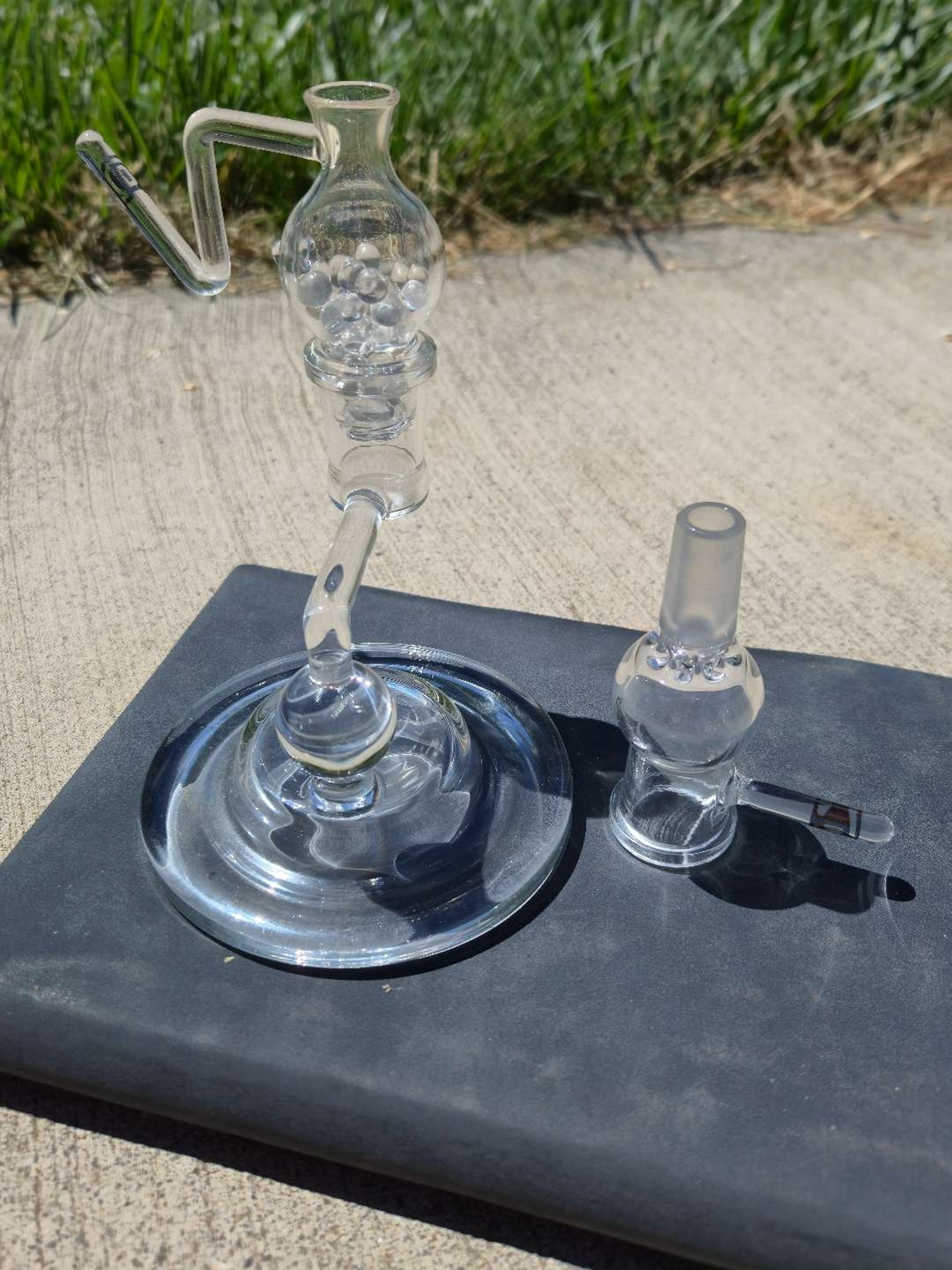 Dnail Lotus Flower Vape Full Quartz W/ PB Stand image 0