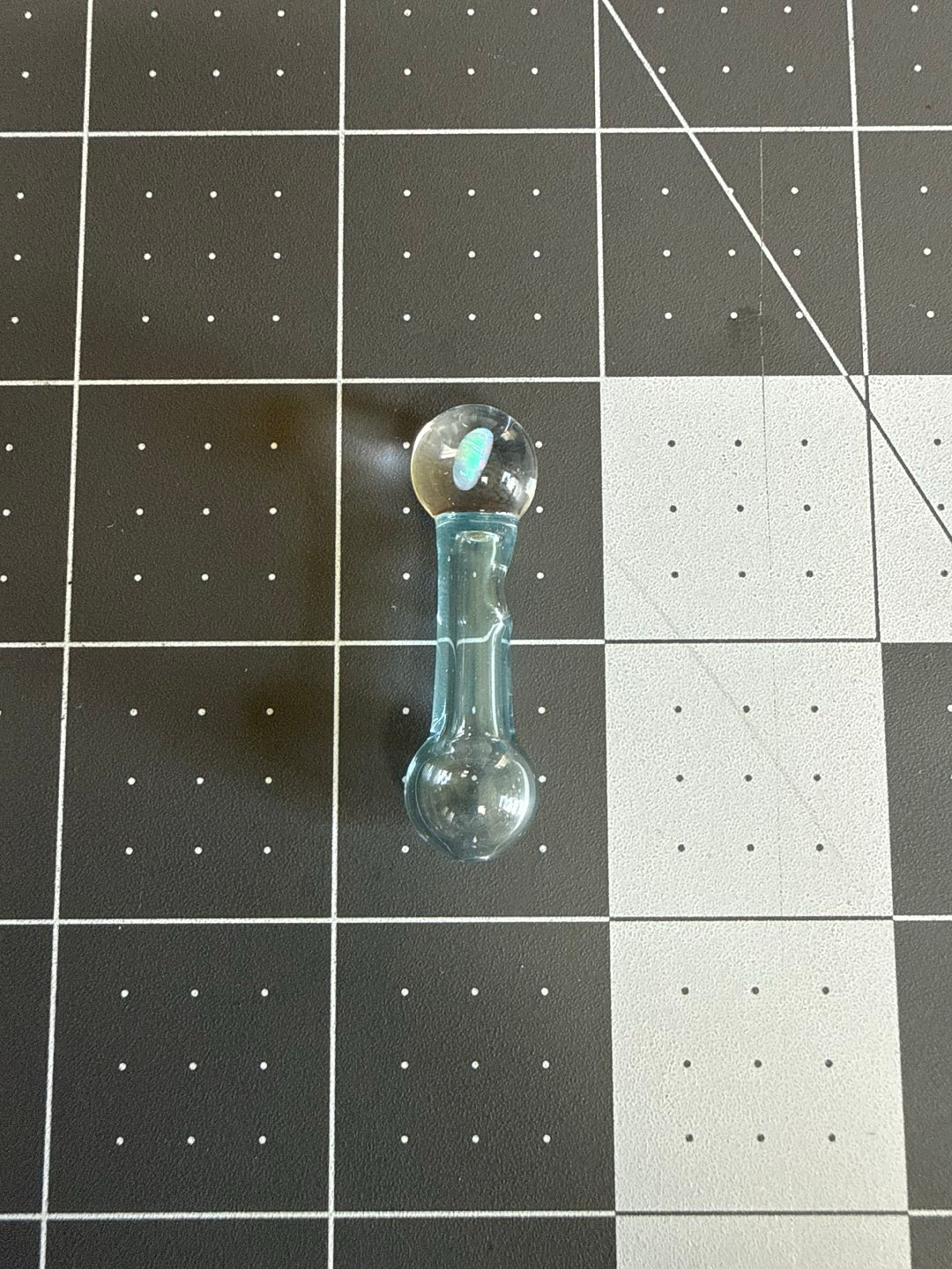 Preview pic of Boro glass meta ghost blue encased opal 3dXL joystick Puffco peak pro