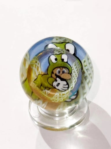 Preview pic of Micro’s Workshop Frog Mario Flat Top Marble