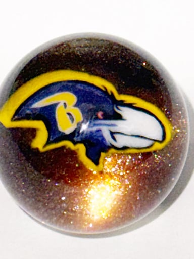 Preview pic of Keys Glass Ravens Marble