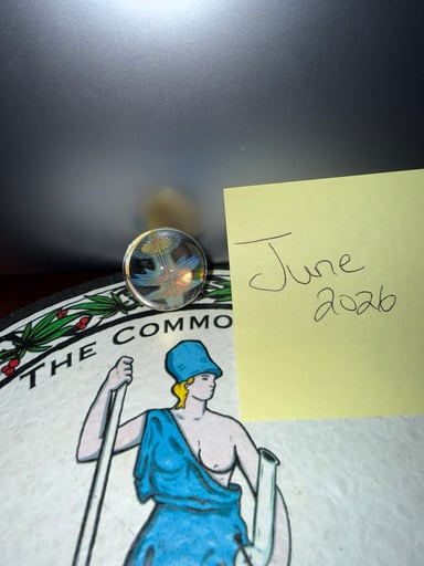 Preview pic of Worm Glass Fumed Implosion Marble