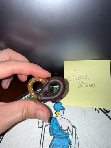 Preview pic of Soup Glass Chocolate Dipped Pretzel Pendant