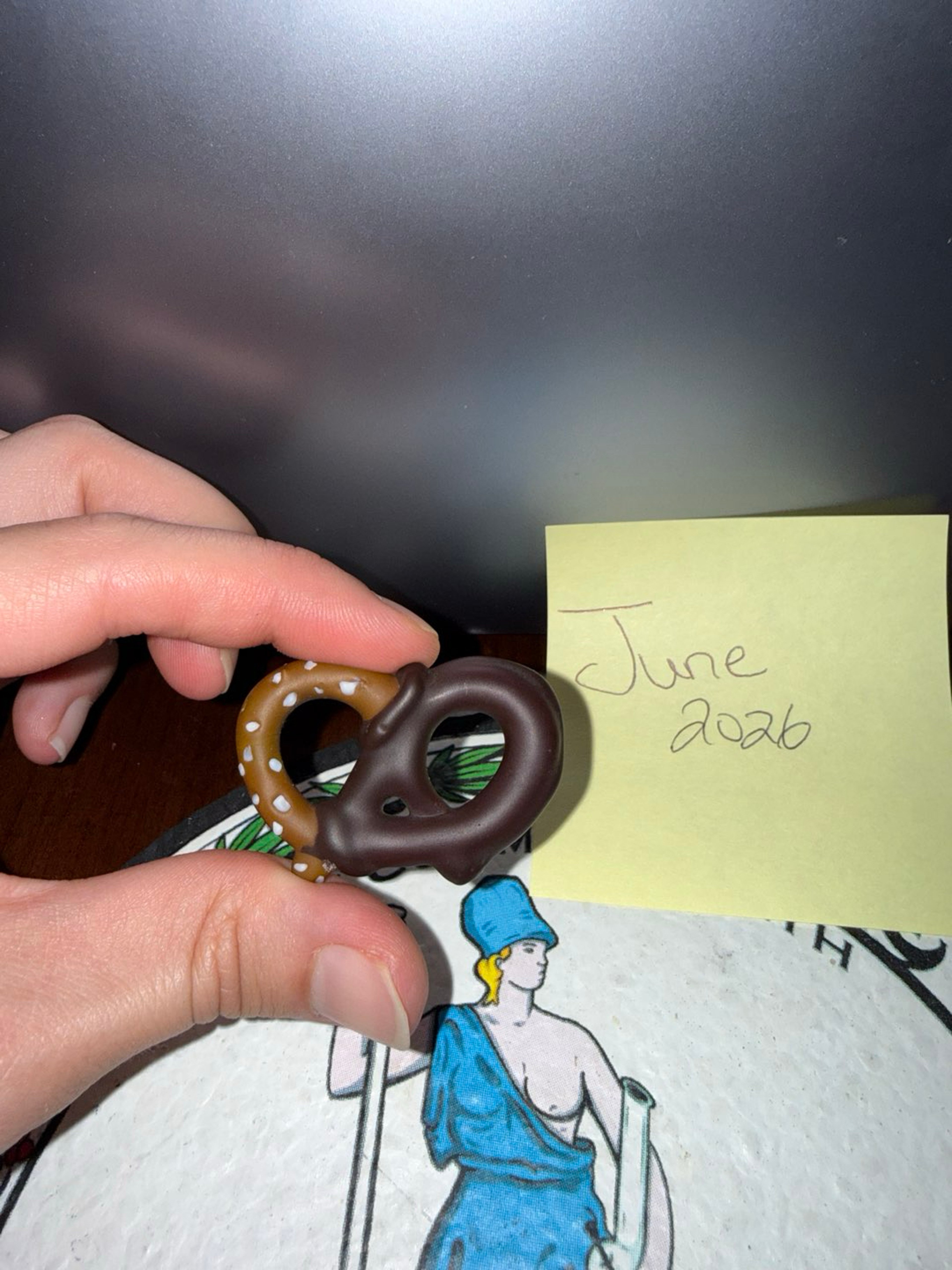 Preview pic of Soup Glass Chocolate Dipped Pretzel Pendant