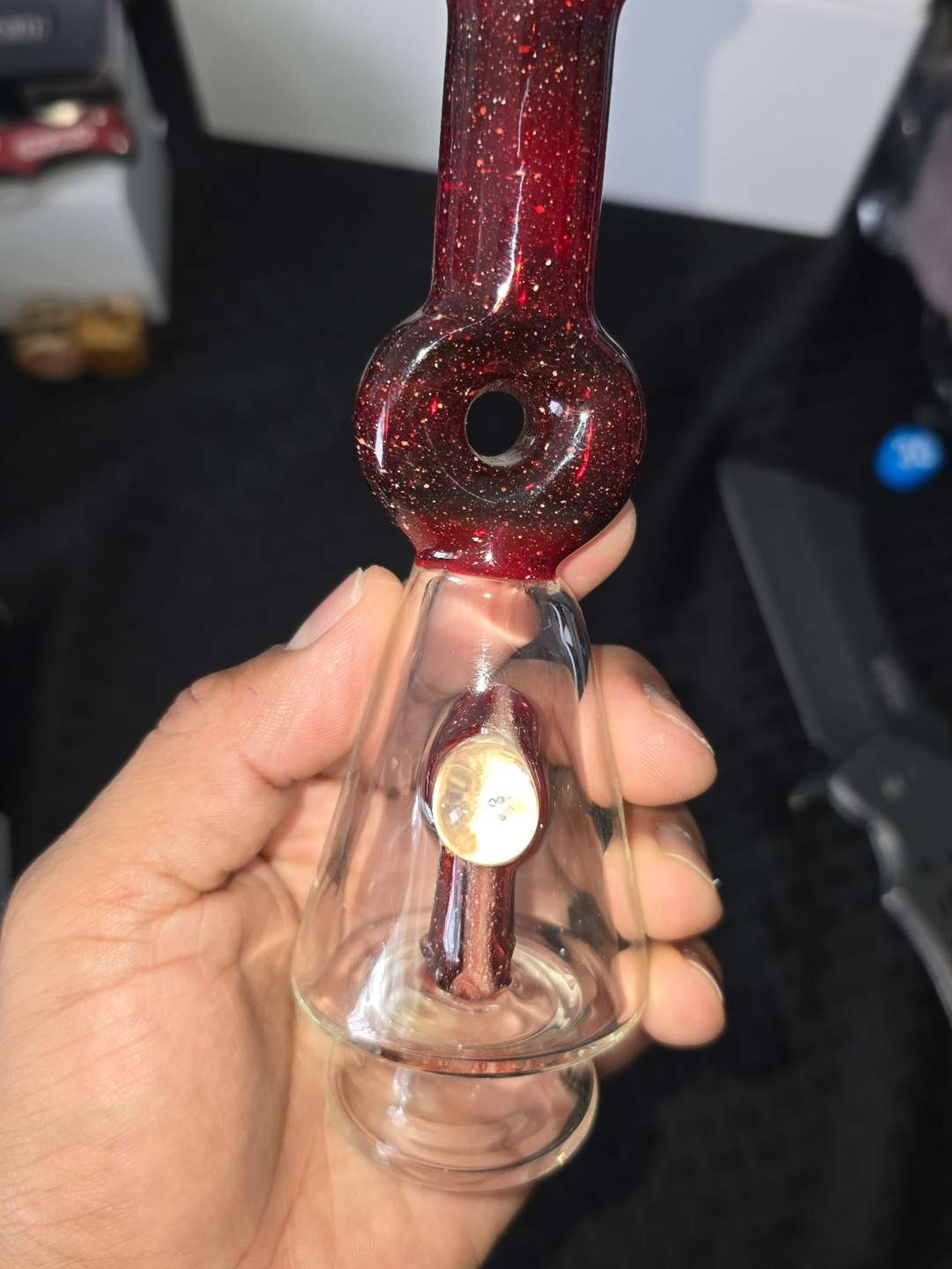 Preview pic of Blood Red puffco peak pro glass attachment