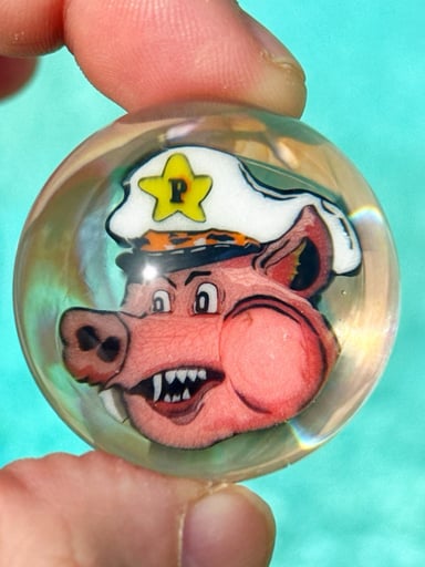 Preview pic of Tombstoned Glass Pigs is Beautiful Marble