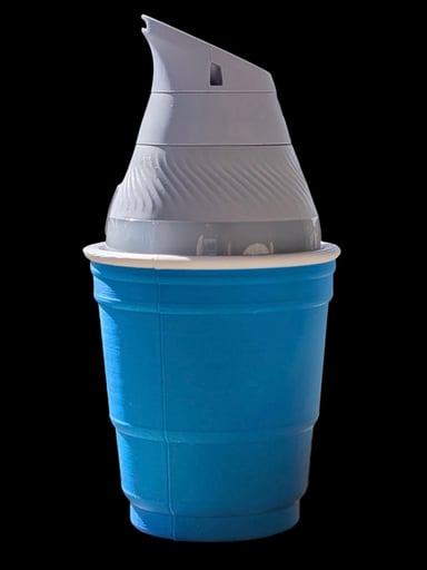 Preview pic of Headstash Menace Proxy Solo Cup 3D Printed Blue