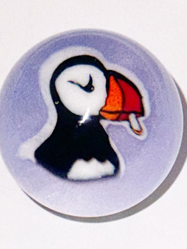 Preview pic of Keys Glass Puffin Marble