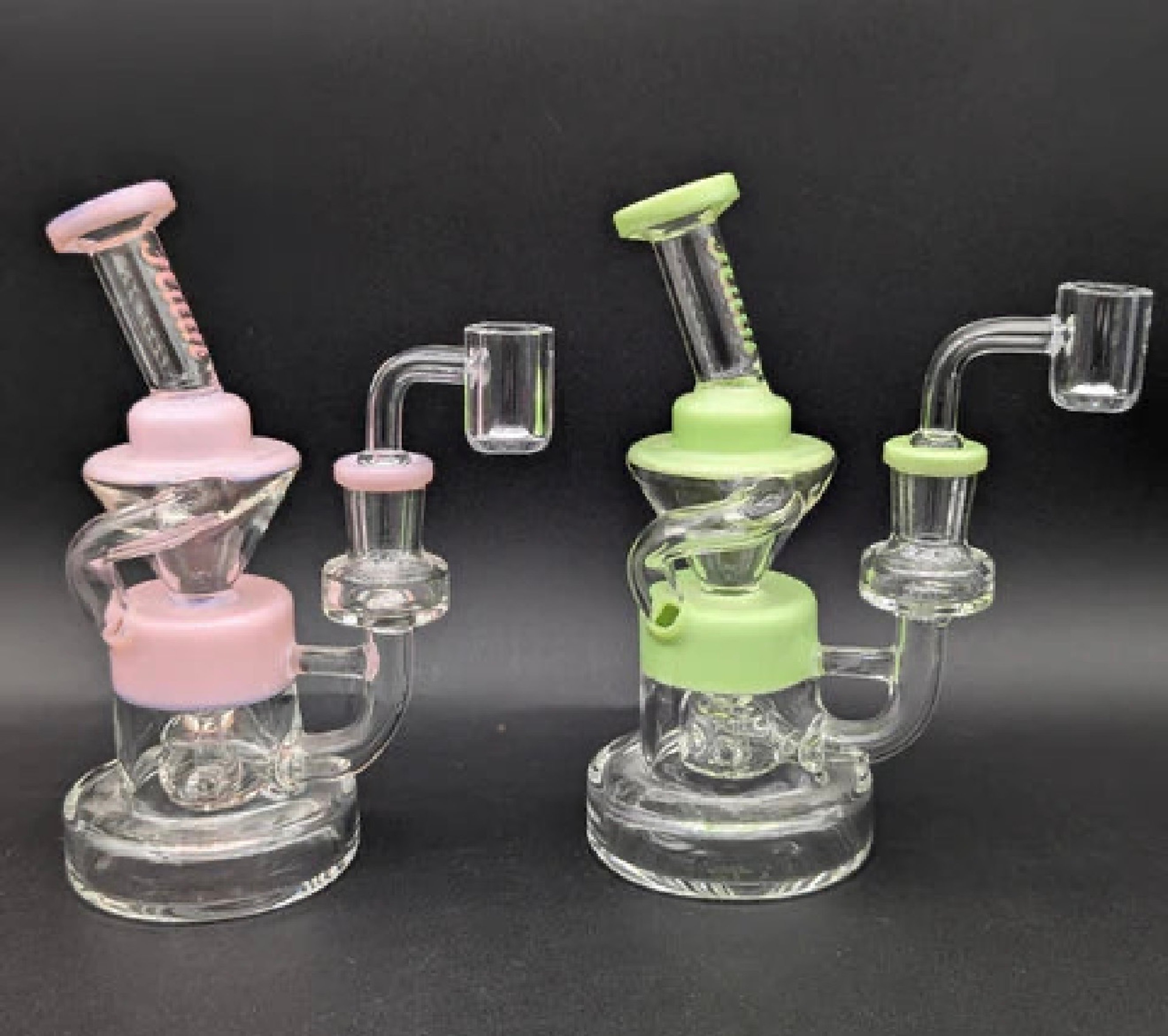 Preview pic of hittn Glass 7" Recycler Dab Rig