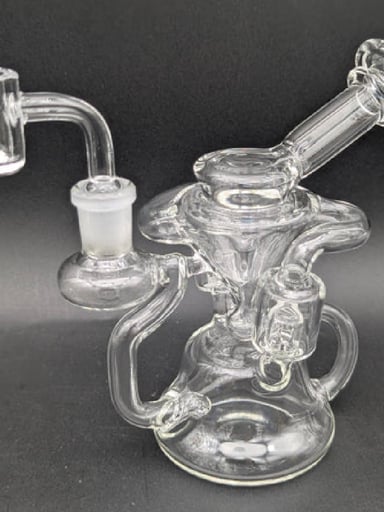 Preview pic of 6" Dual Uptake Vortex Recycler Dab Rig