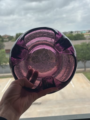 Preview pic of Vintage Viking Glass Ashtray