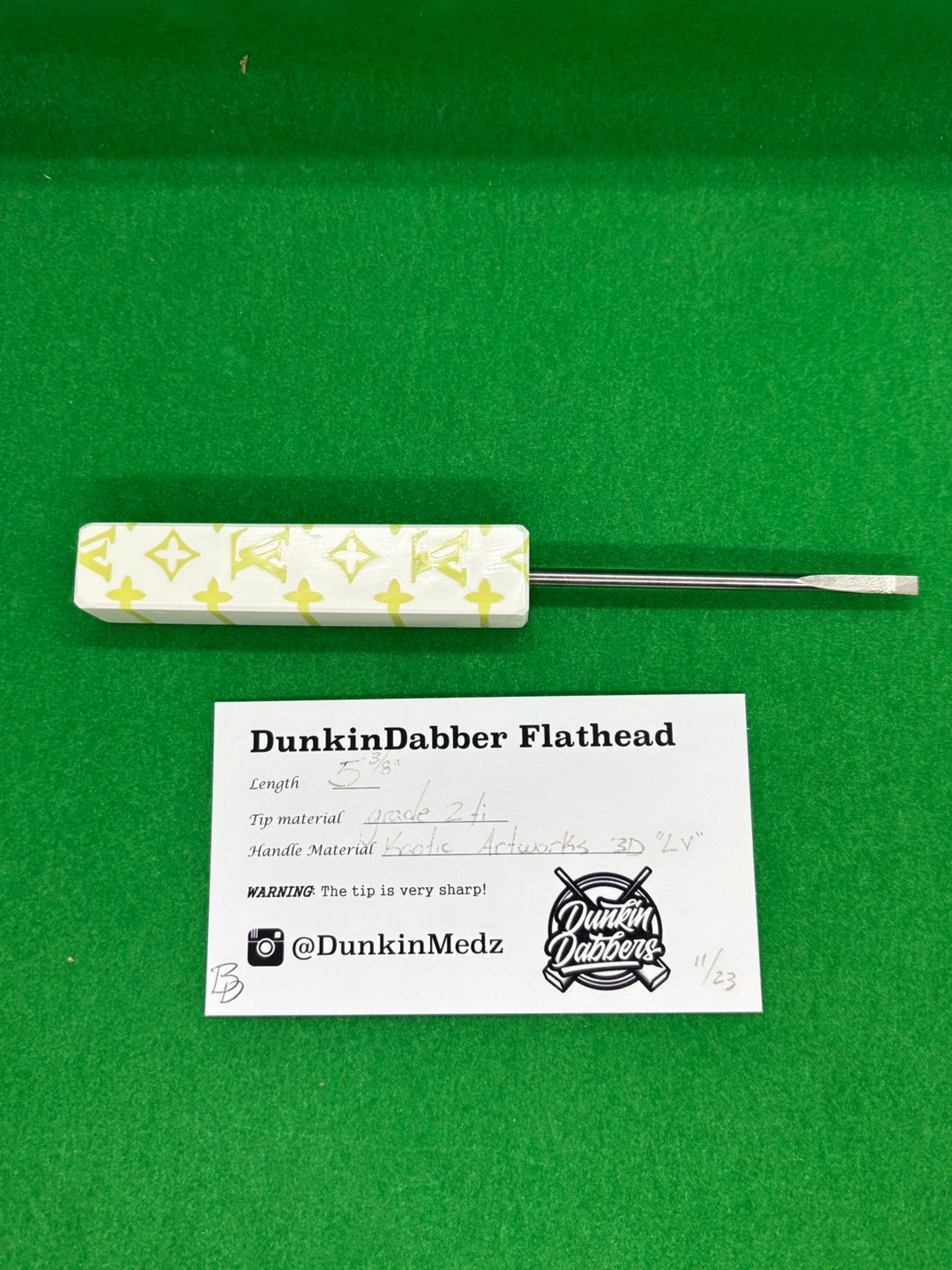 Preview pic of 5 3/8” DunkinDabber Flathead