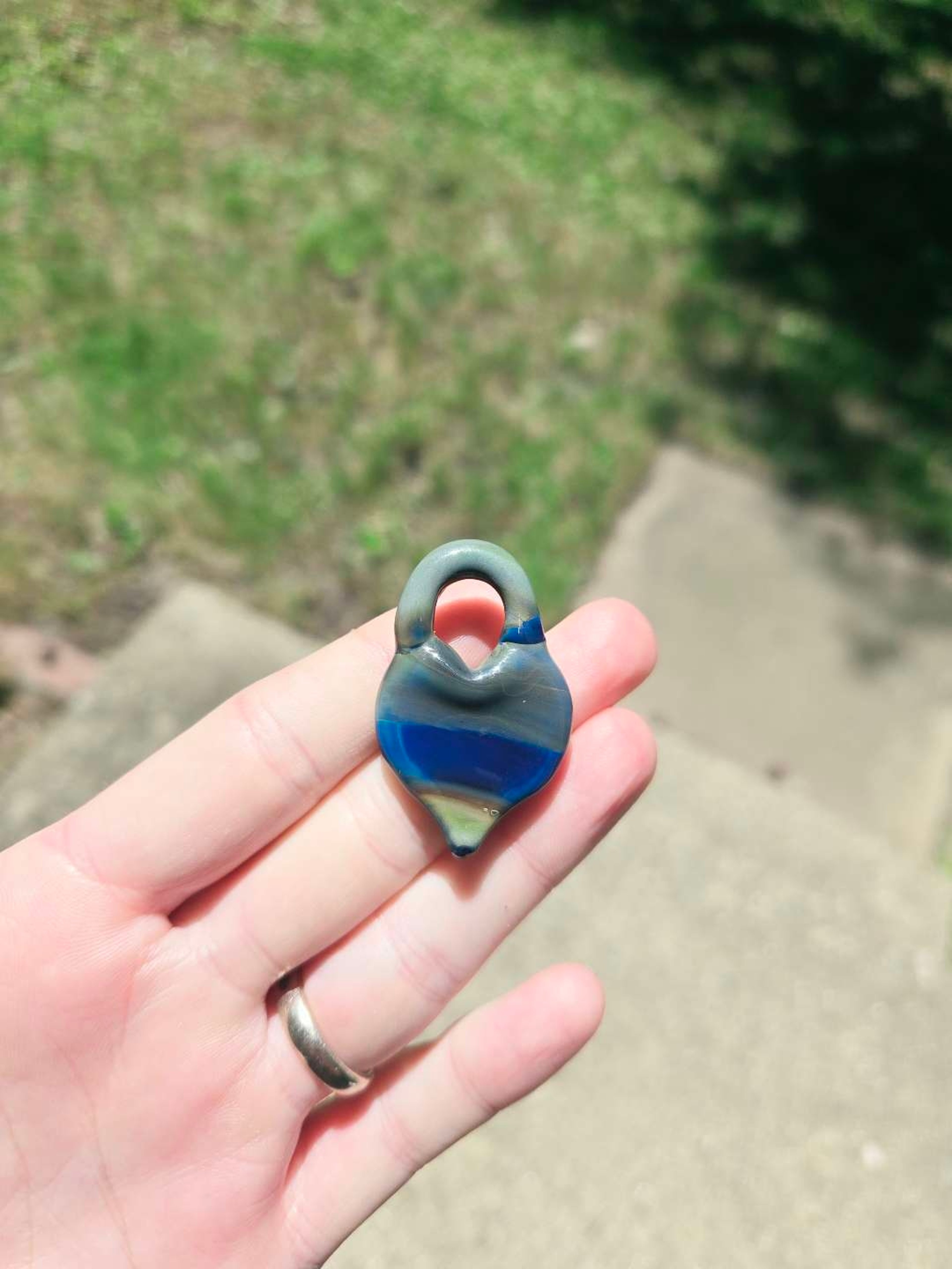 Blue Moon Heart Pendant image 0